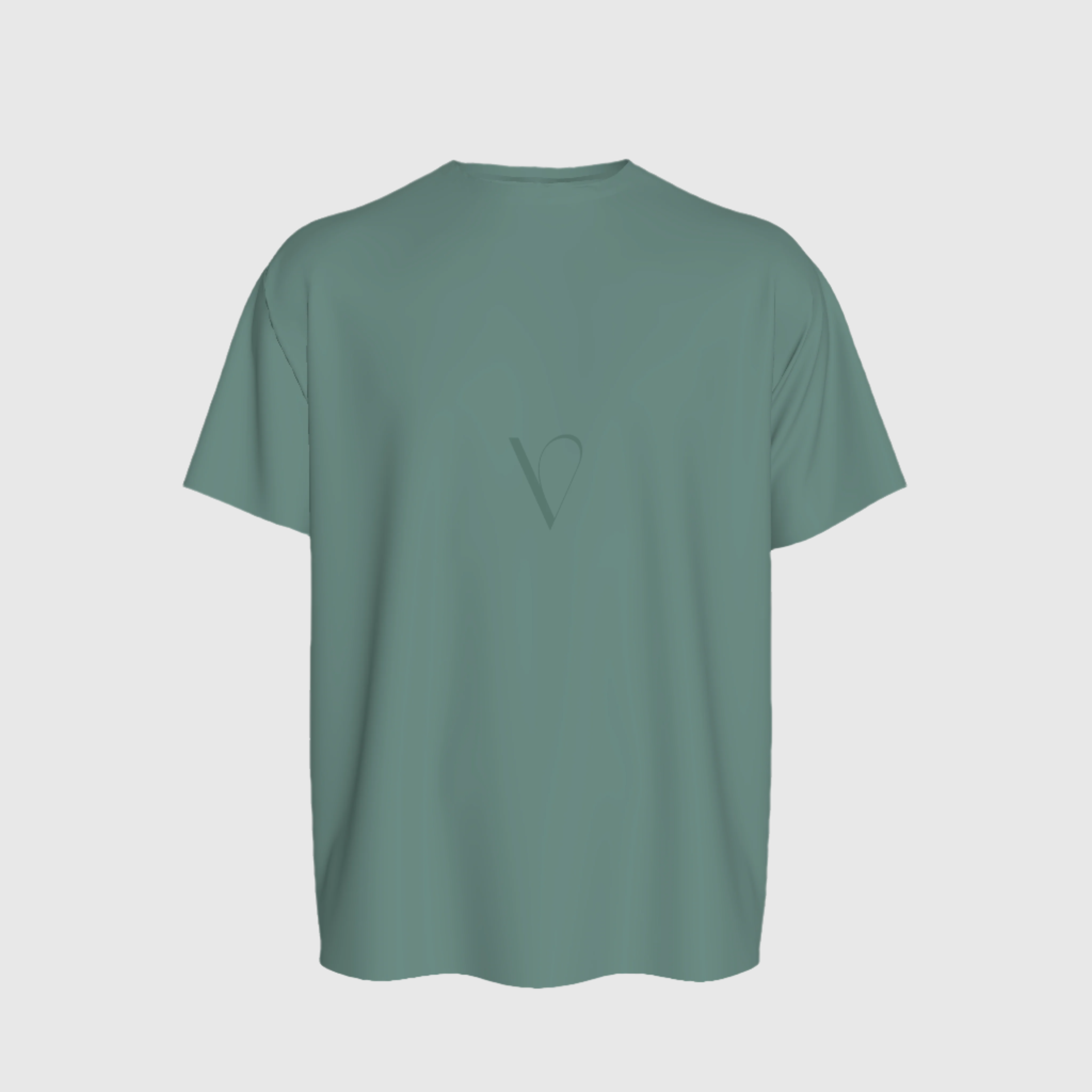 "The Wintry T-shirt" in Sage Green