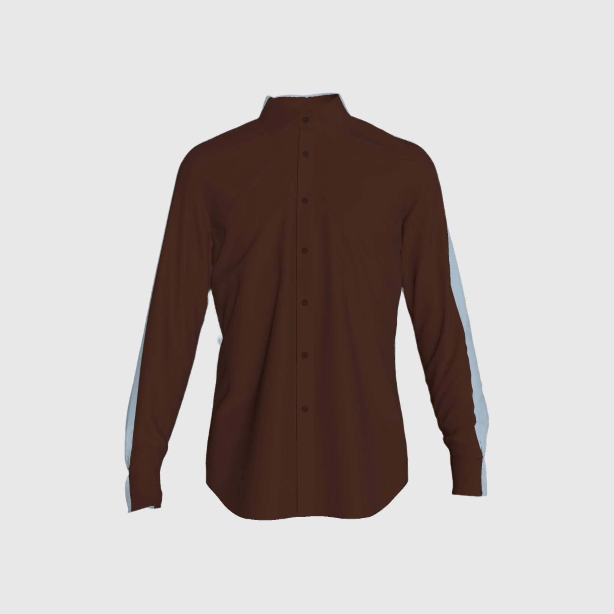 Chocolate half Sky in Pure Linen