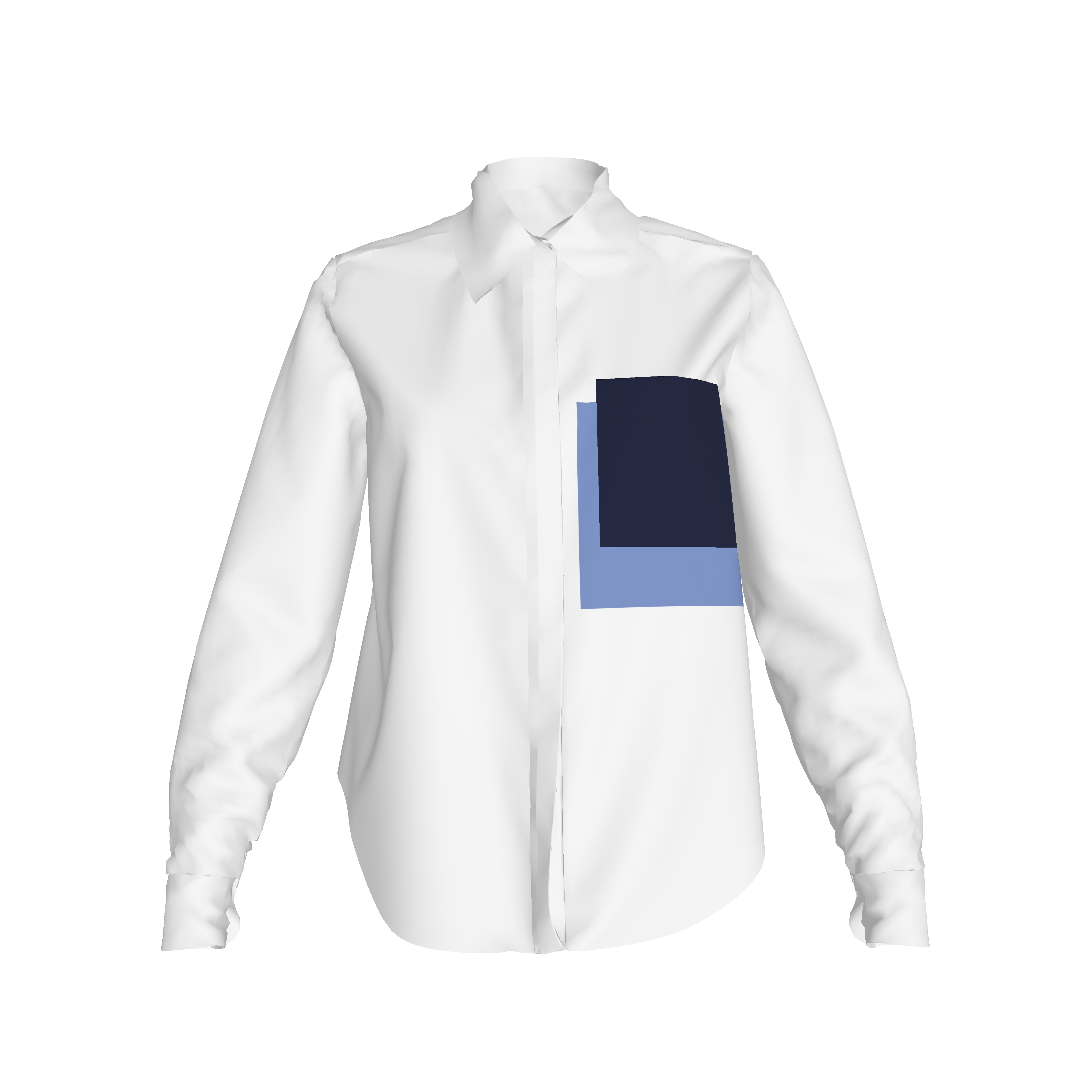 Women's tailored boyfriend fit Shirt 2024 - White  Blue Boyfriend Women Shirt in Light Weight Cotton.