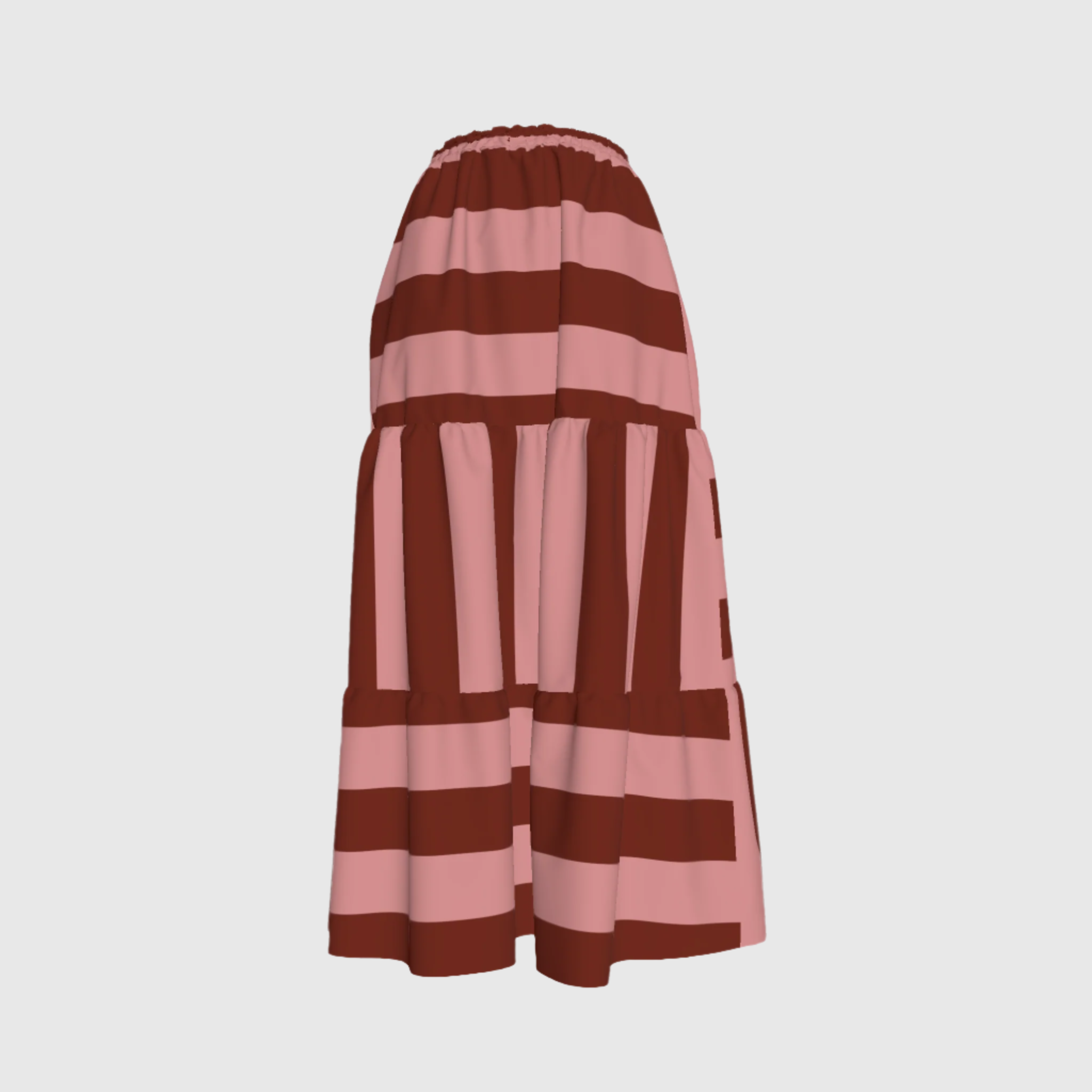 Crimson and Rosy Prairie Skirt