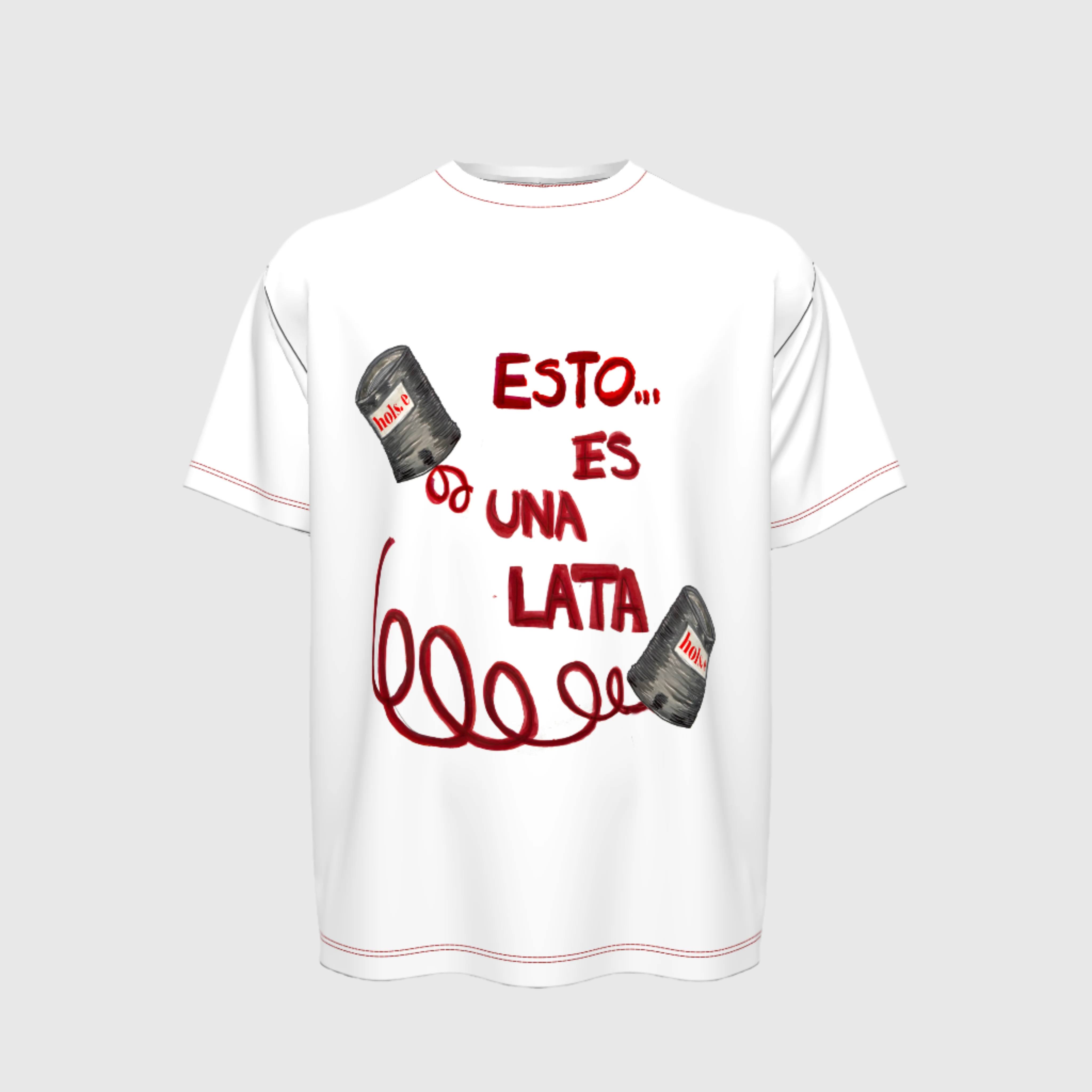 Esto es una Lata Red Mens Tee