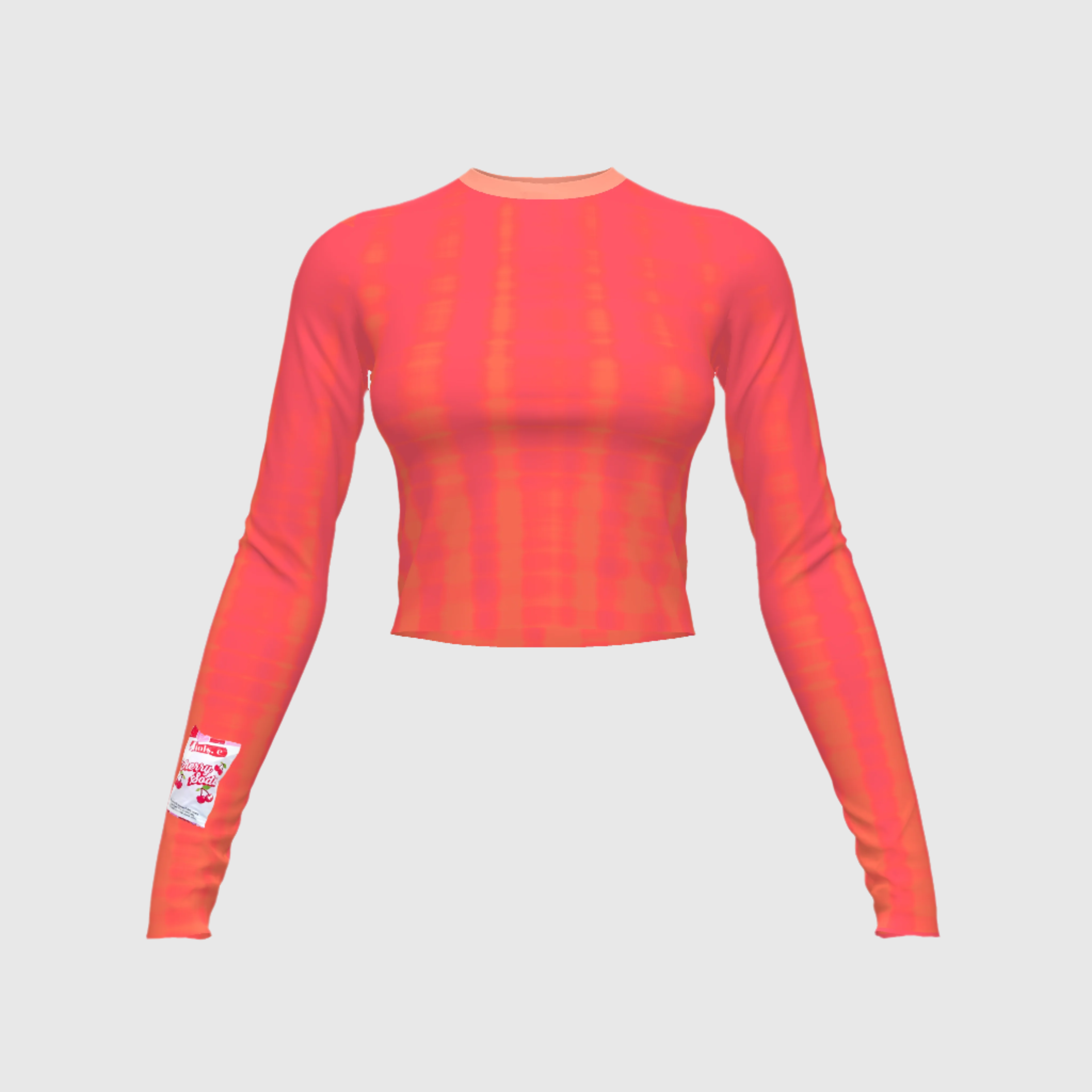 Cherry Soda Slim Women Long Sleeve Tee