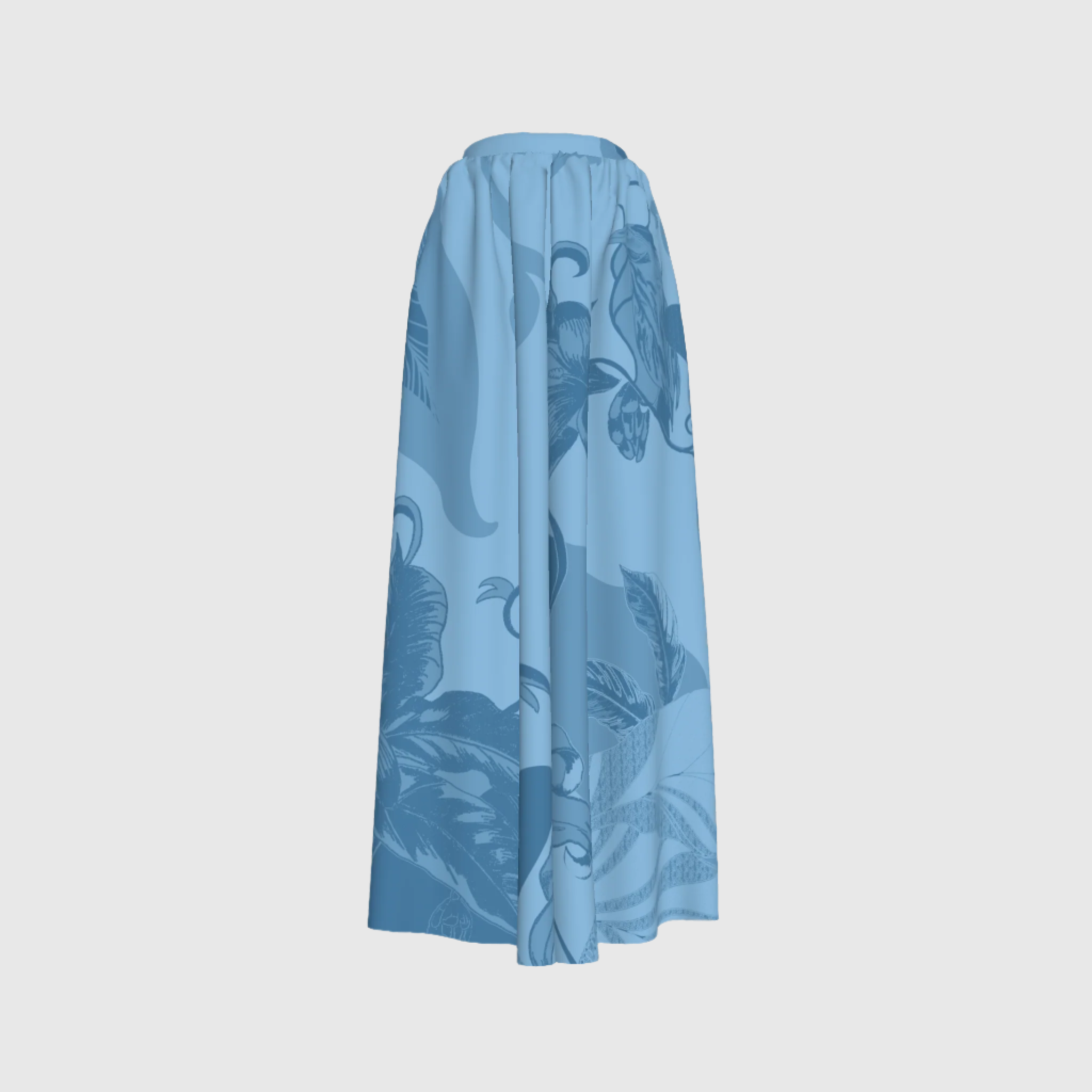 Blue Paissage Palazzo Pants