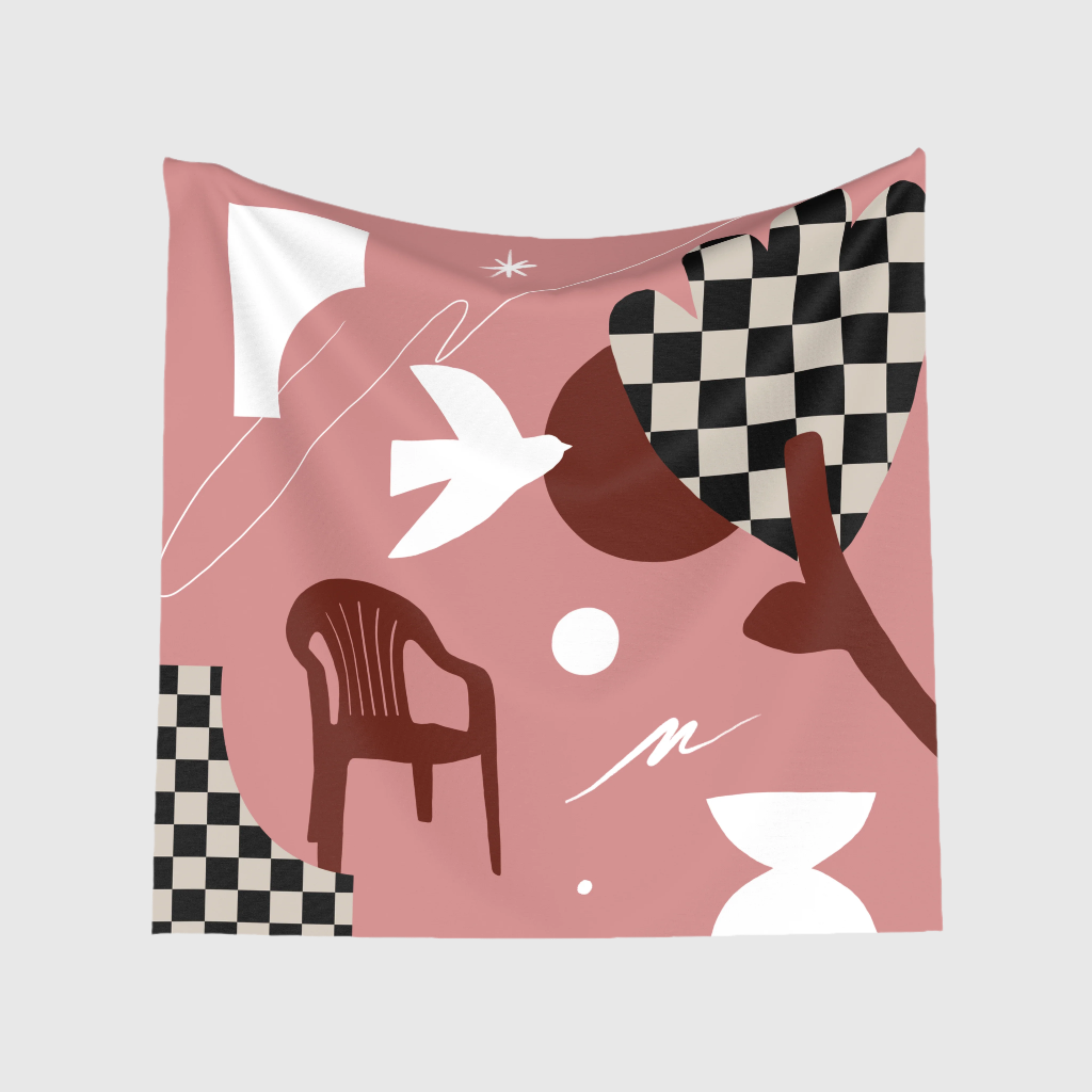 Square Scarf in Fine Silk Charmeuse