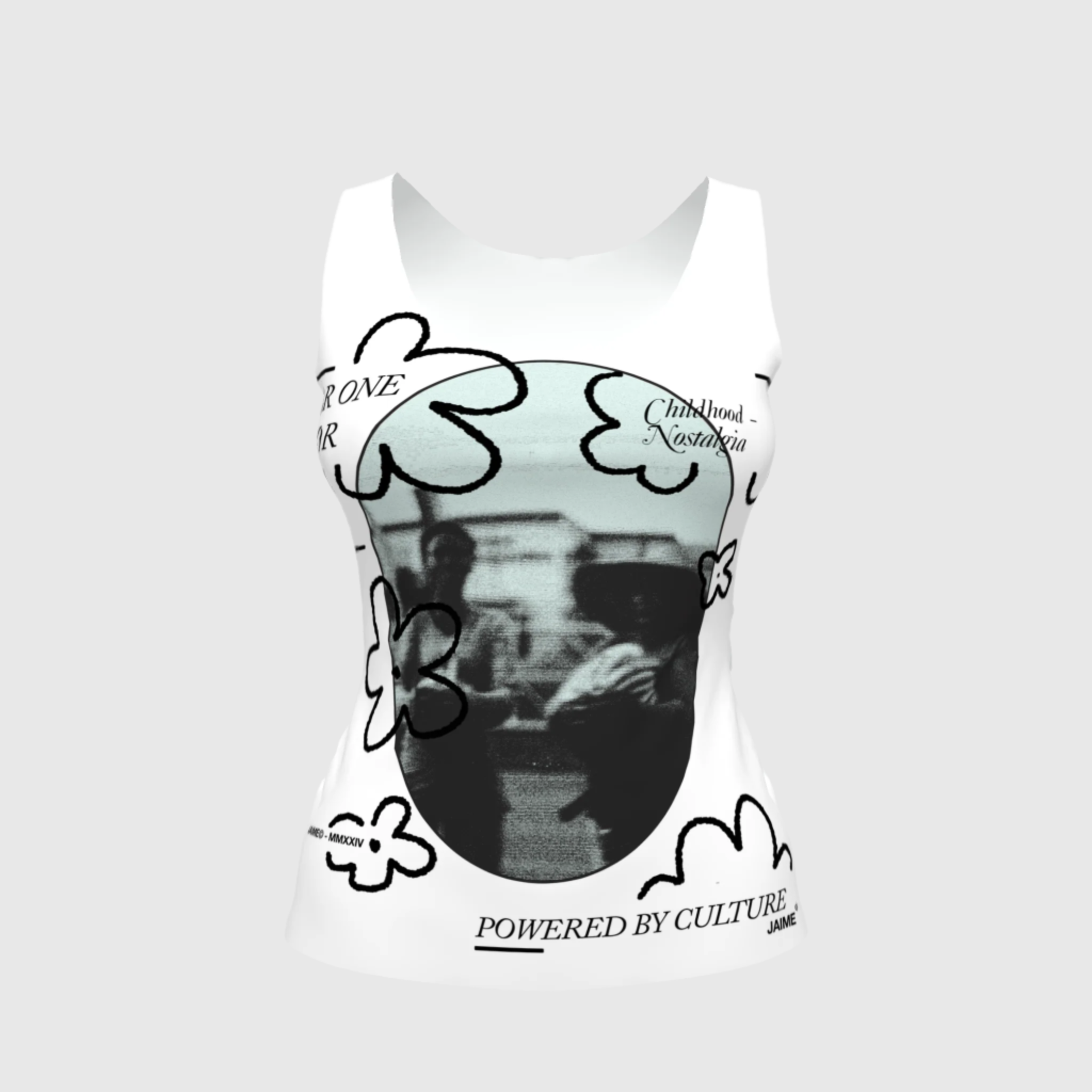 ‘Recuerdos en Flor’ Fitted Tank Top