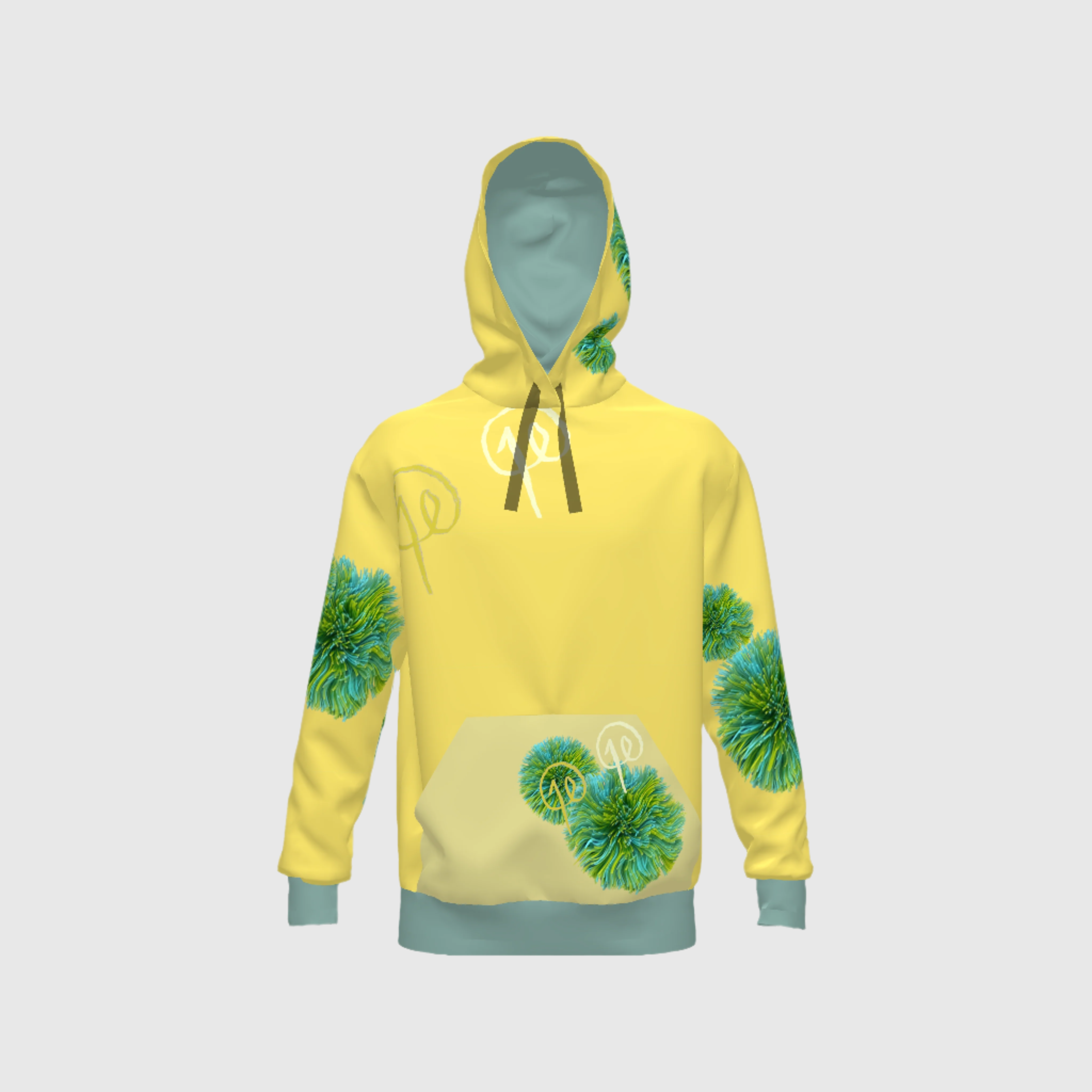 Green Koosh Hoodie