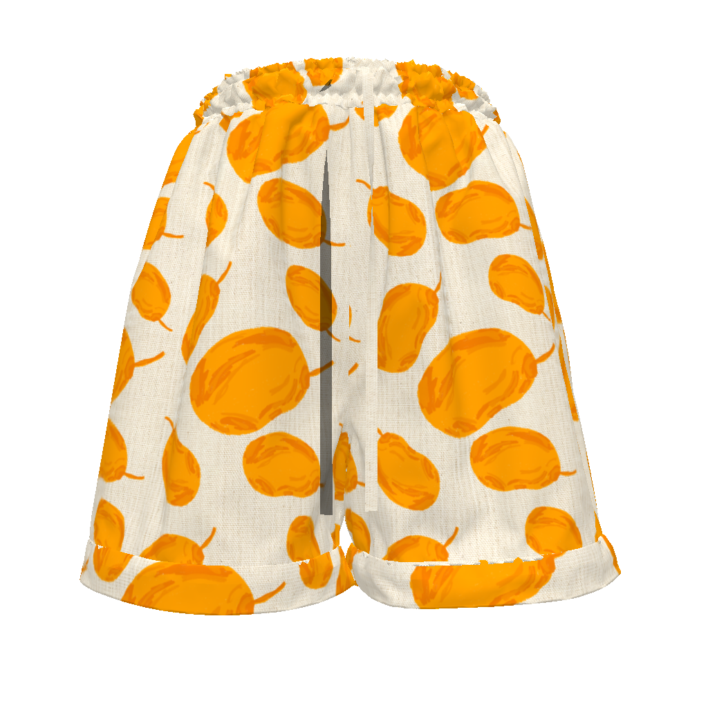 Marotear Mango Patterned Drawstring Shorts