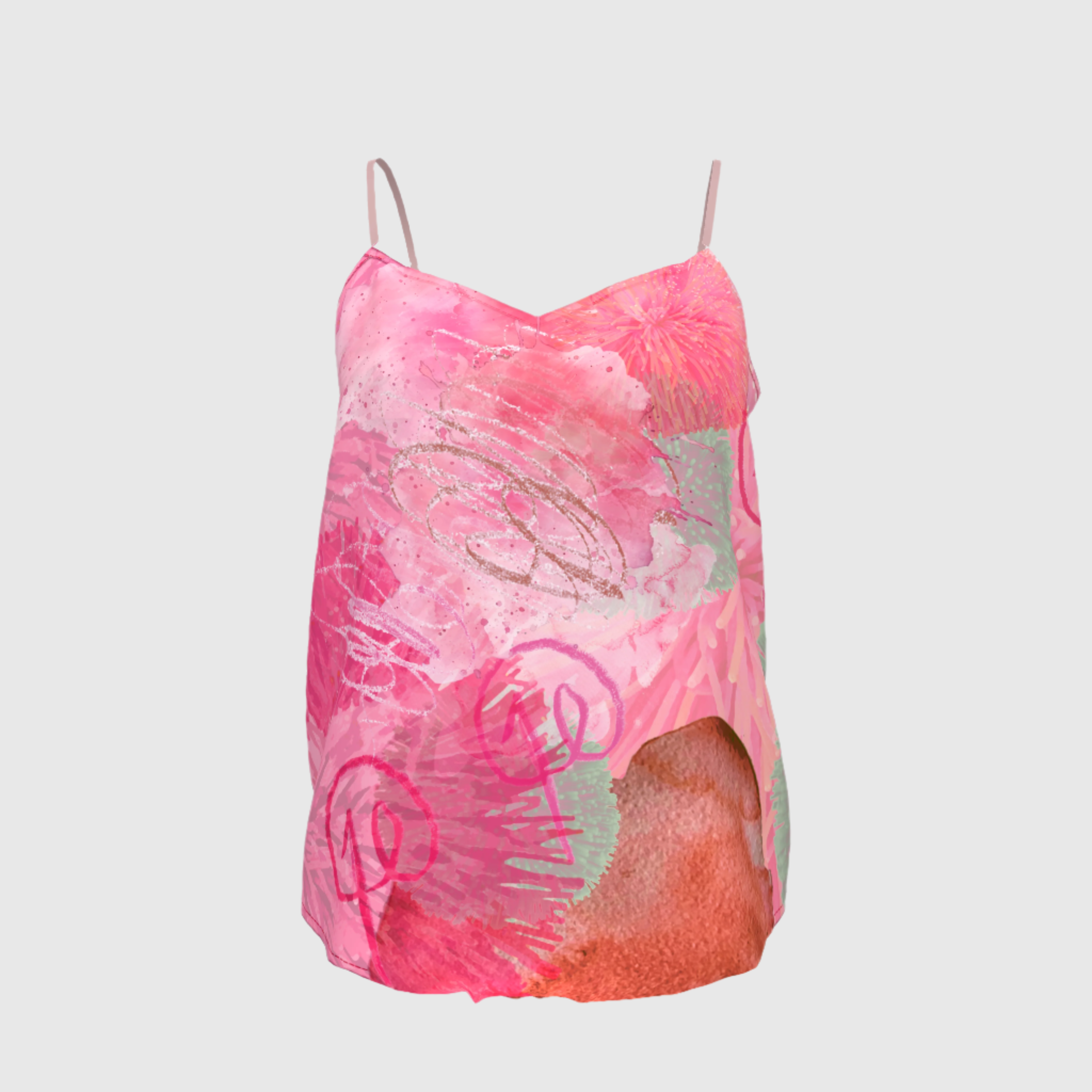 Pink Koosh Voile Cami