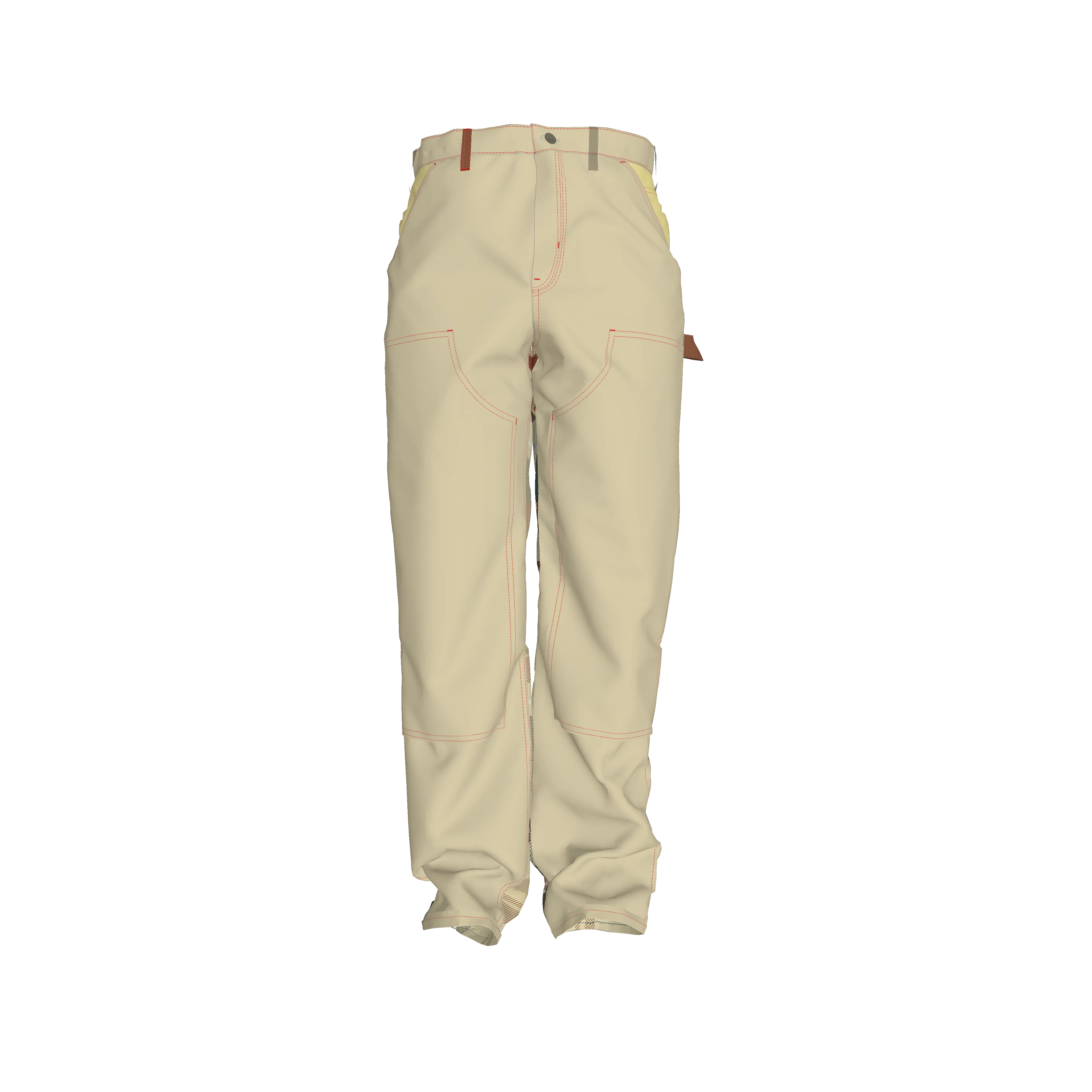 Jibaro Urbano Men's Carpenter Pant - Jibaro Urbano Flannel Pant in Organic Cotton Canvas Mid-Weight
