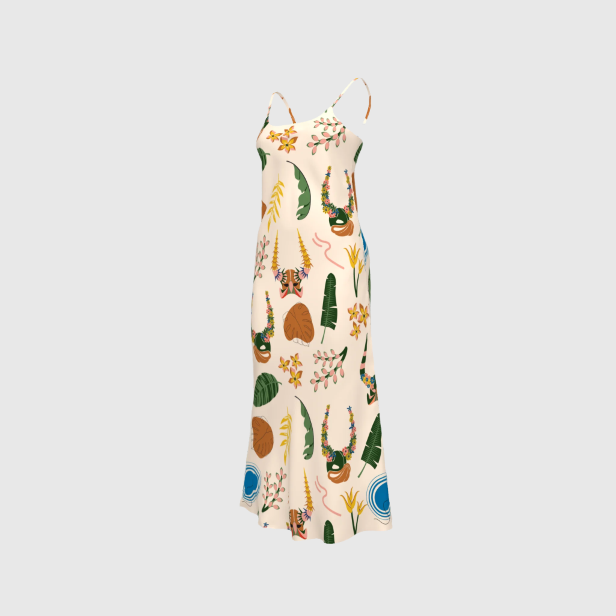 Olivia Slip dress | Carnaval print