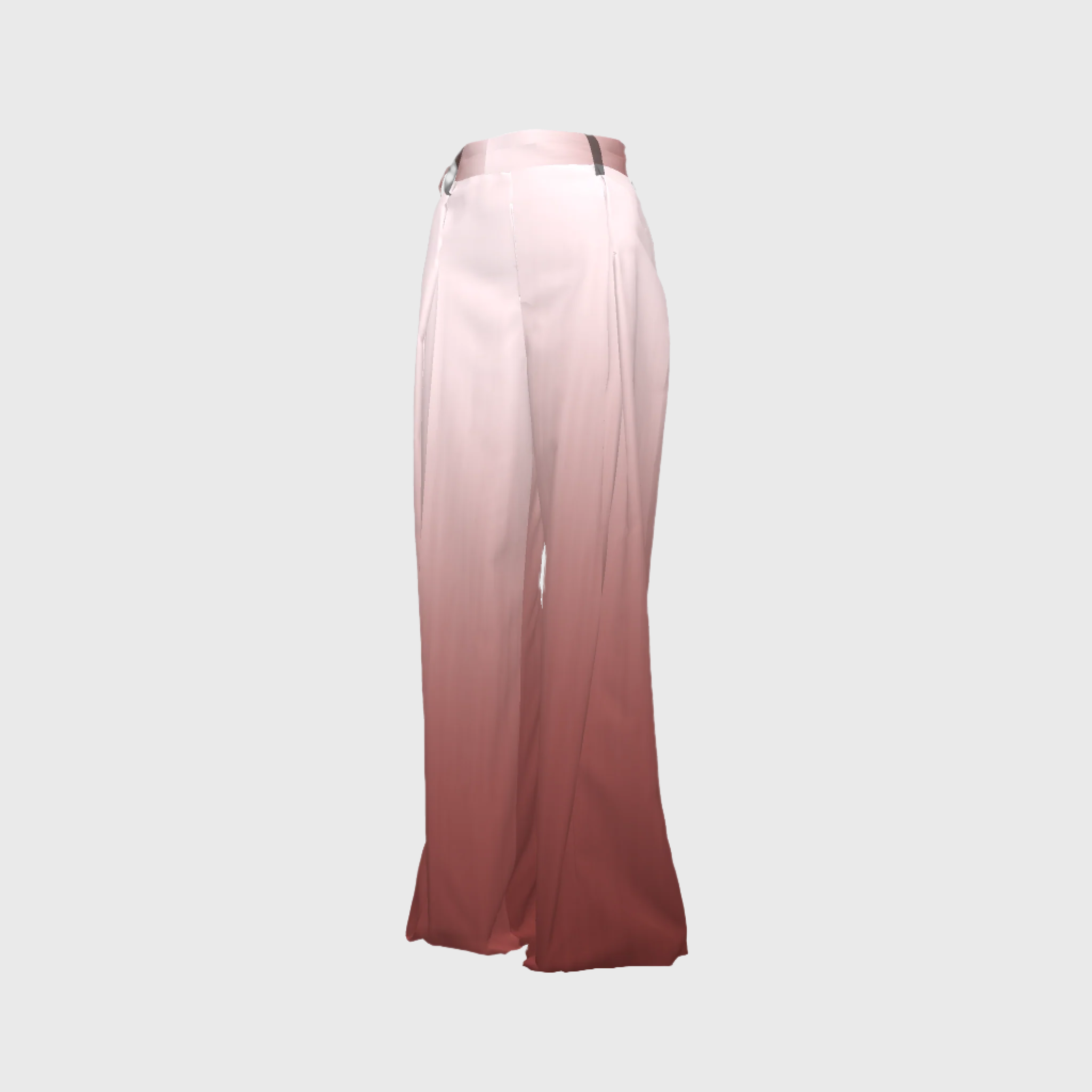 Long Degradado Pink Pleated Pant