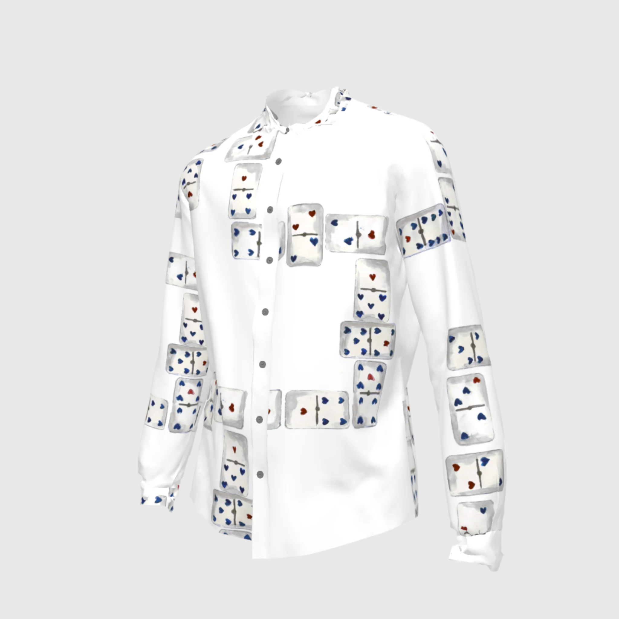 Domino Game Button Down Shirt