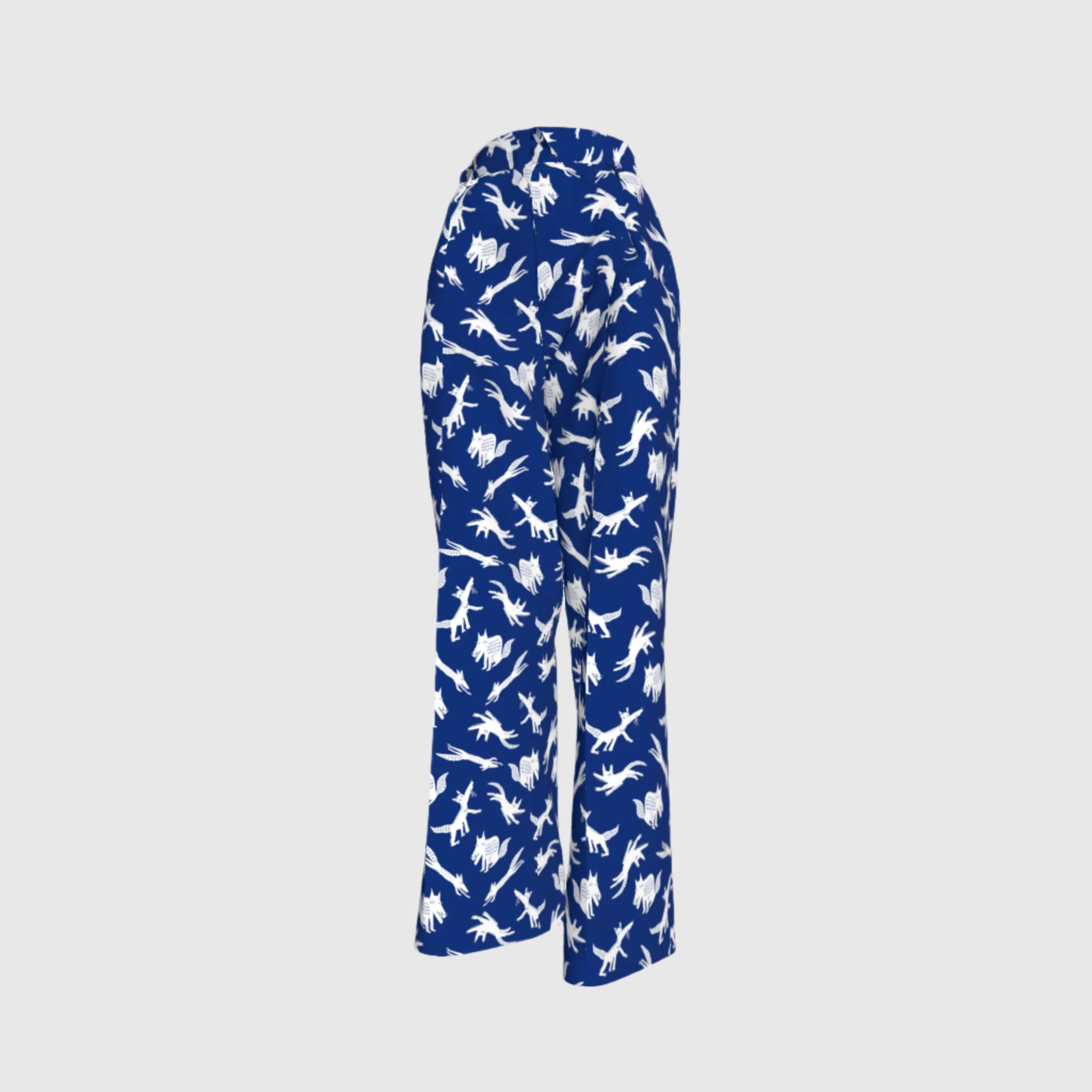 Blue Foxes Pleated Pants