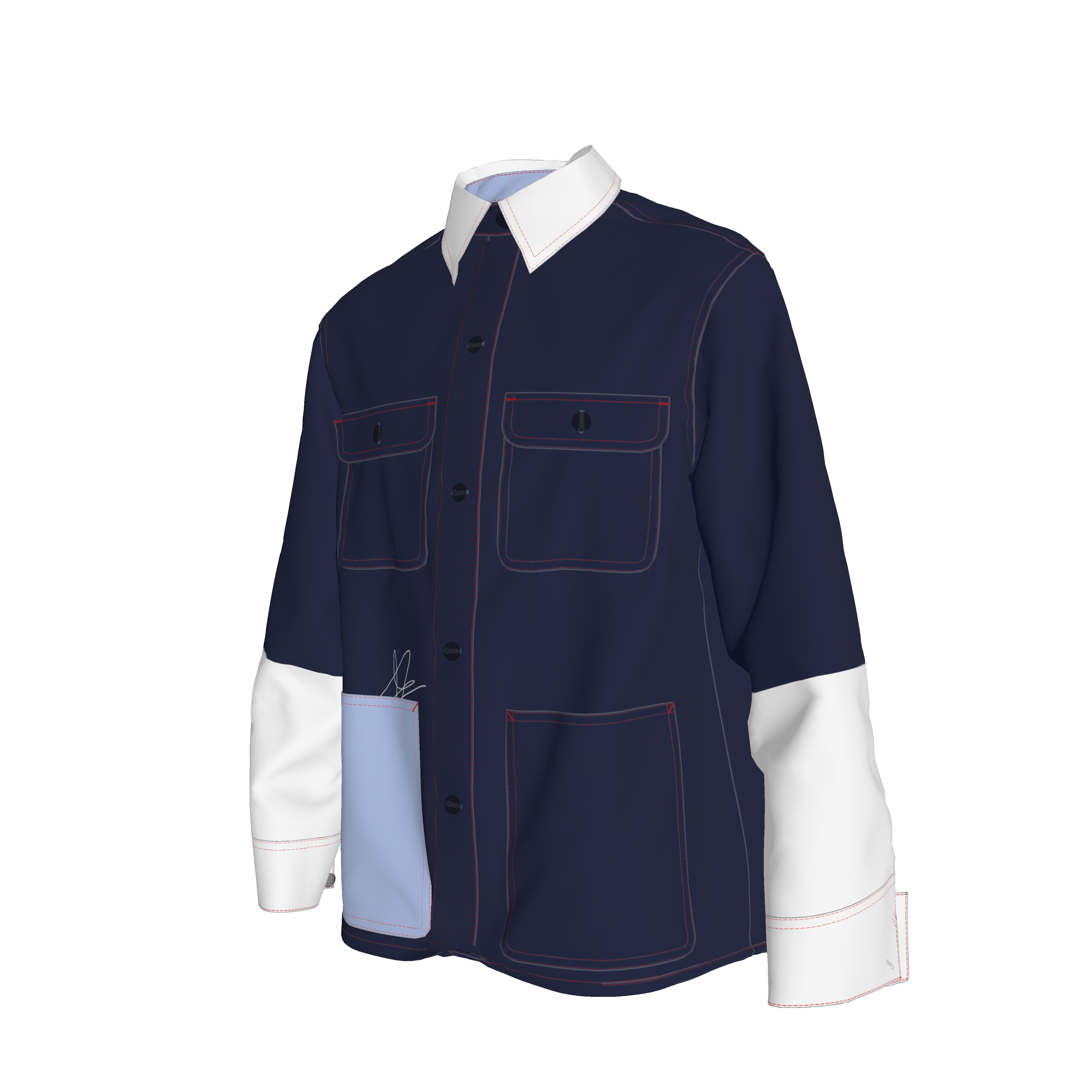 Chore Coat - Navy Midnight Nostalgia Jacket New in Heavy Stretch Cotton Canvas