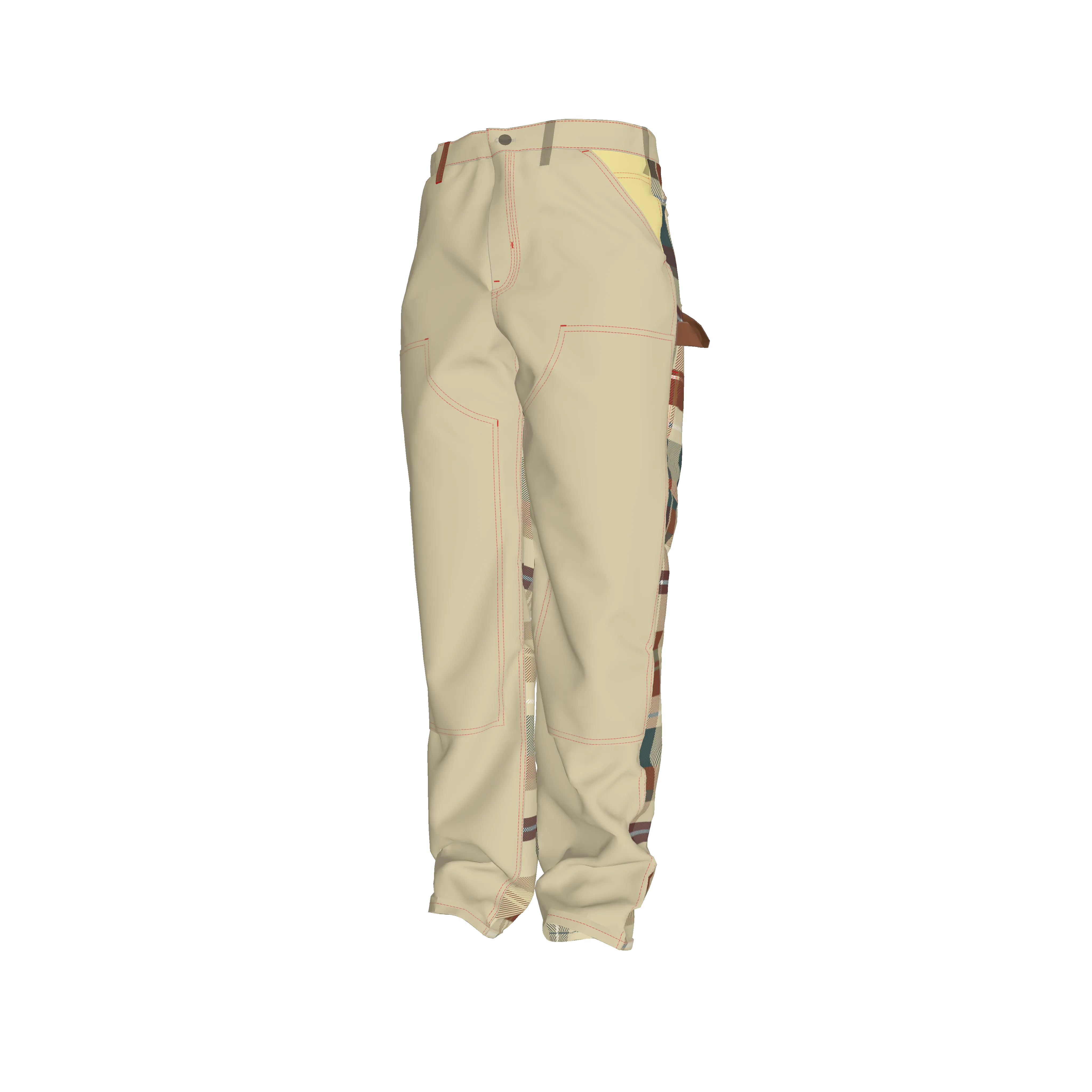 Jibaro Urbano Men's Carpenter Pant - Jibaro Urbano Flannel Pant in Organic Cotton Canvas Mid-Weight