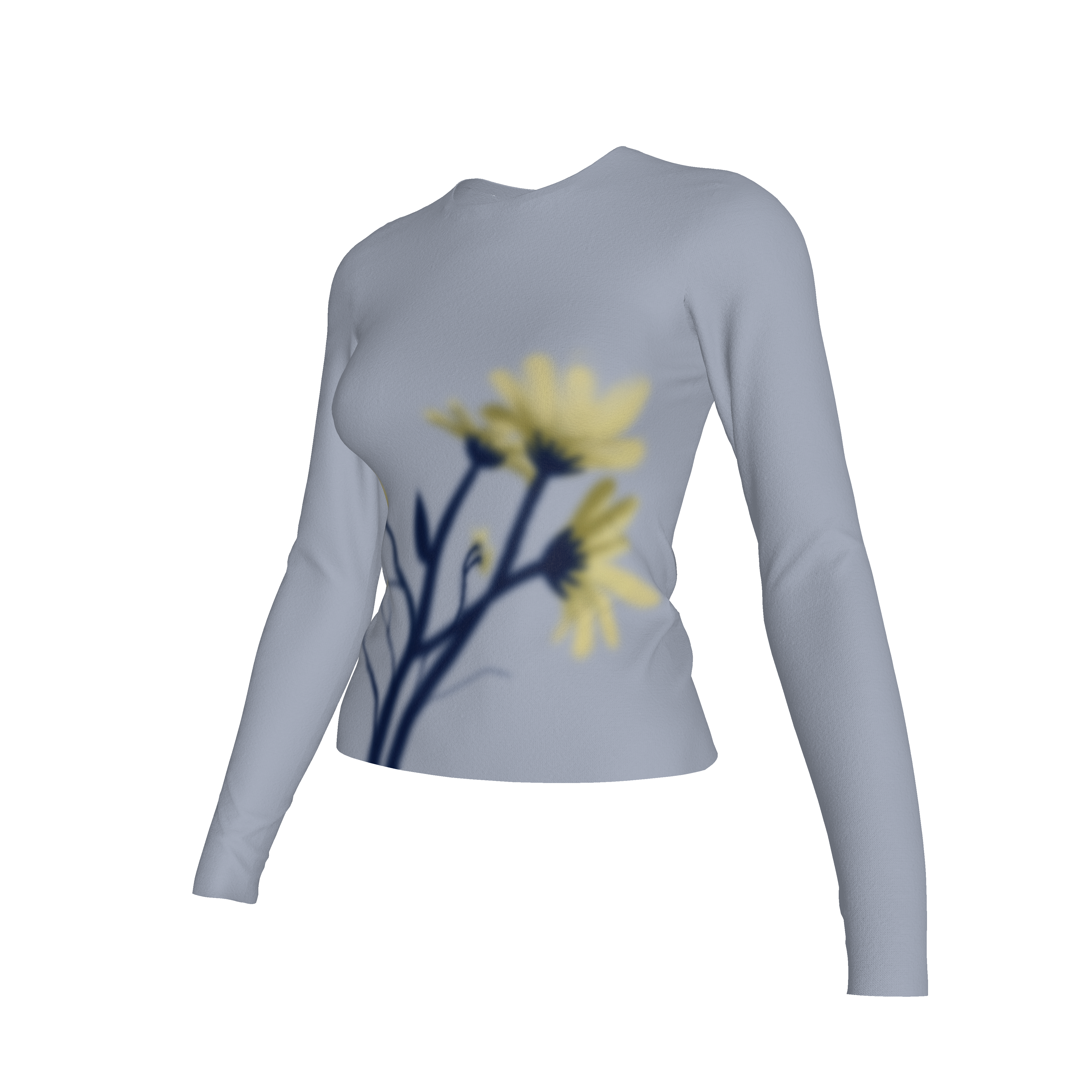 Motion Blur Flowers Long Sleeve