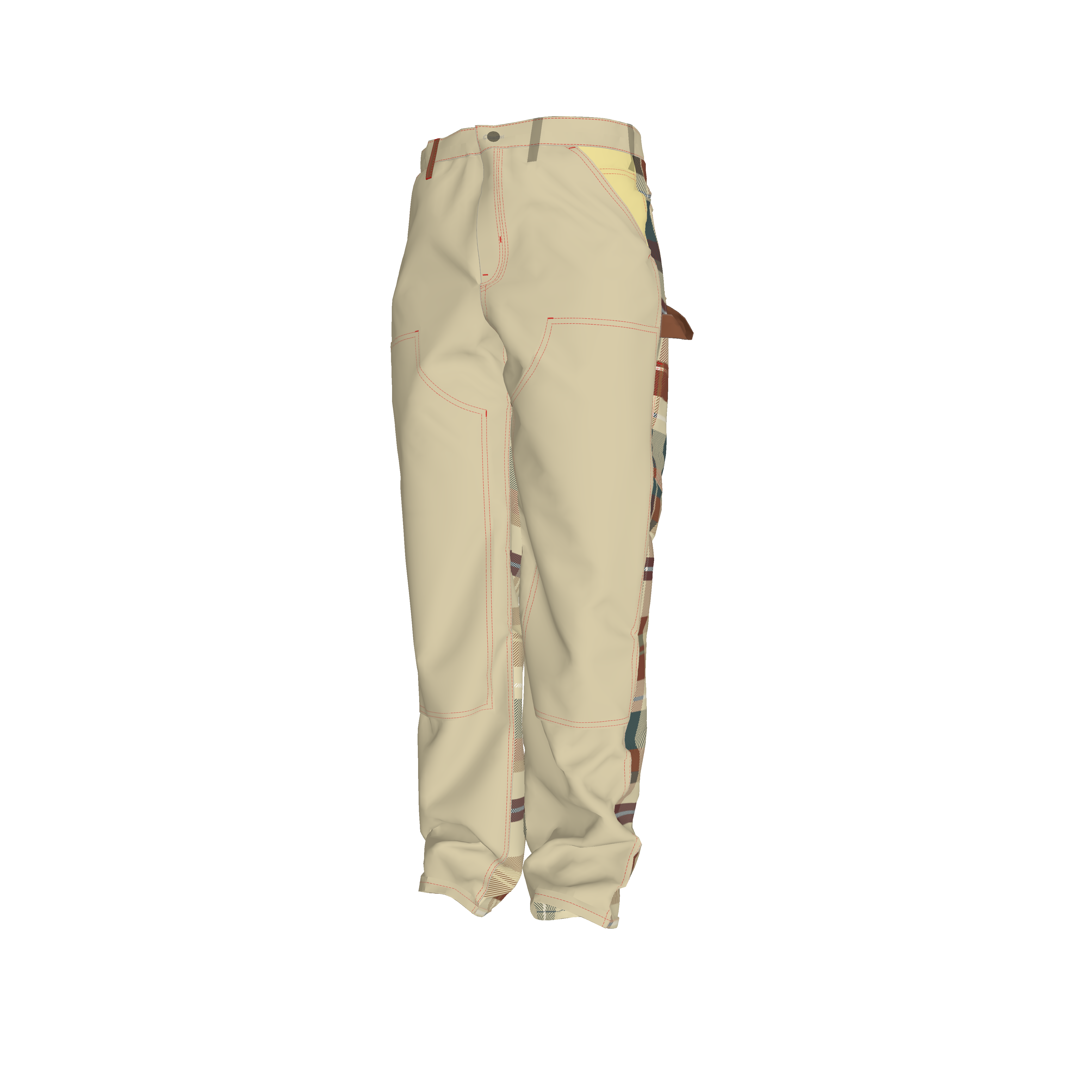 Jibaro Urbano Men's Carpenter Pant - Jibaro Urbano Flannel Pant in Organic Cotton Canvas Mid-Weight