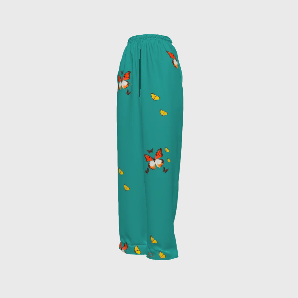 Mariposita Drawstring Pants in Turquesa