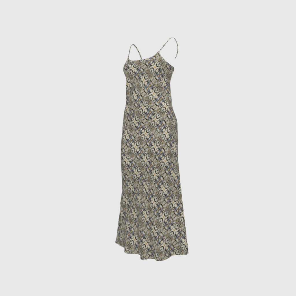 Slip Dress Colonial In Las Damas Print