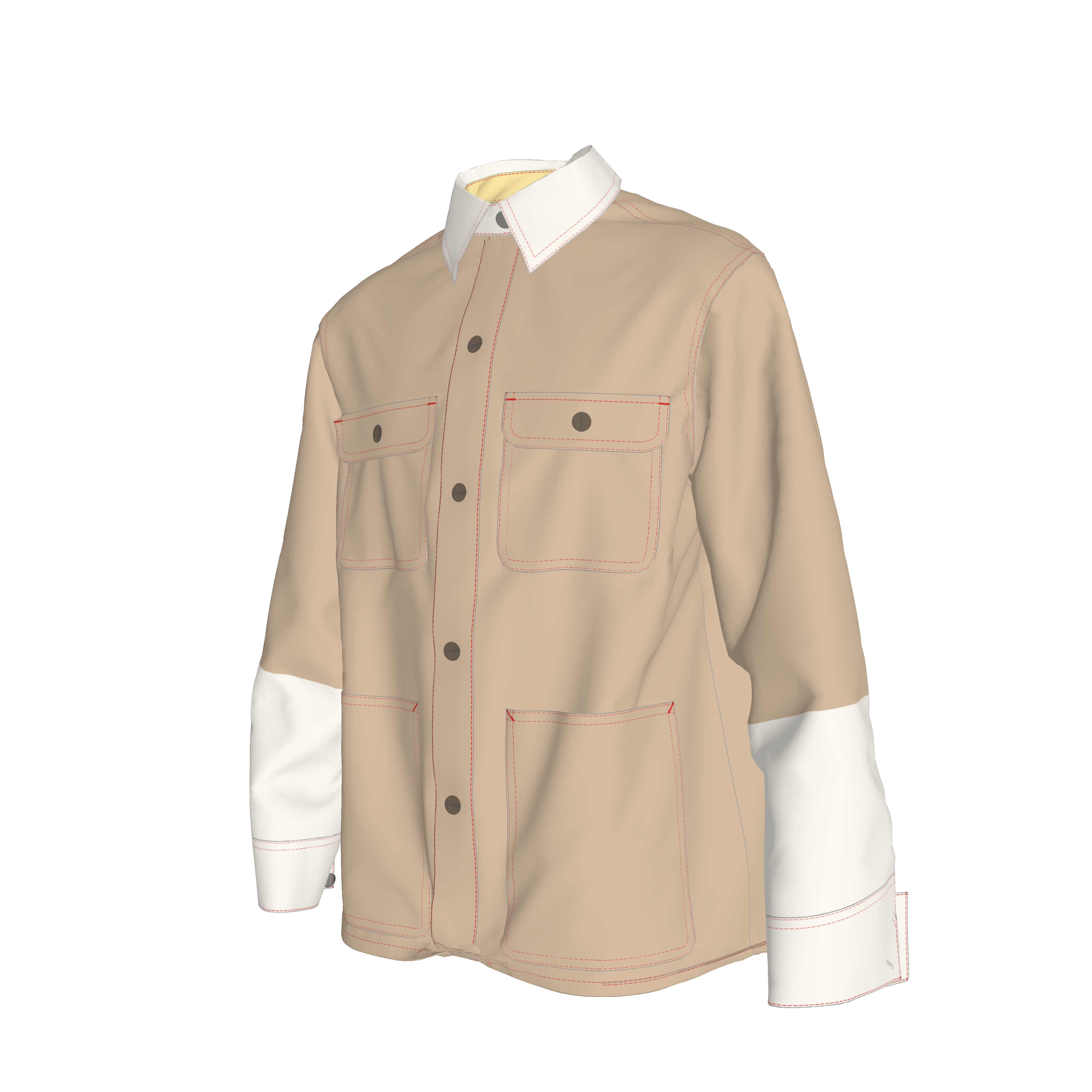Chore Coat - Golden Mocha, Duo Light Jacket in Heavy Stretch Cotton Canvas