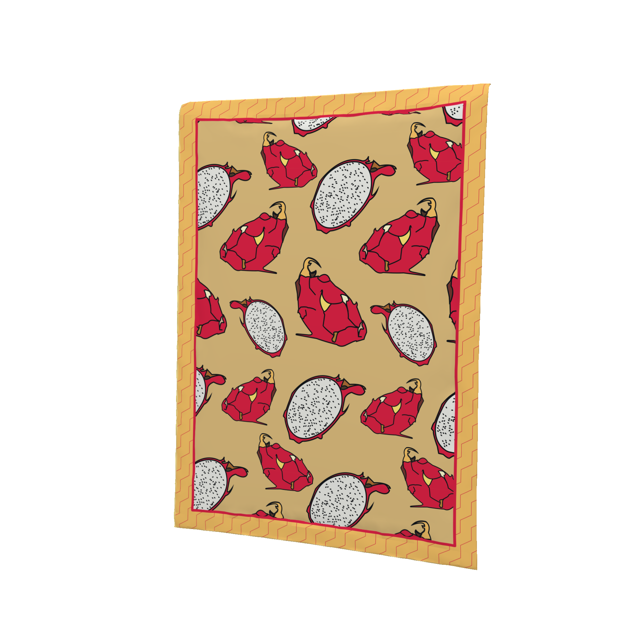 Dragon Fruit in Yellow Placemat