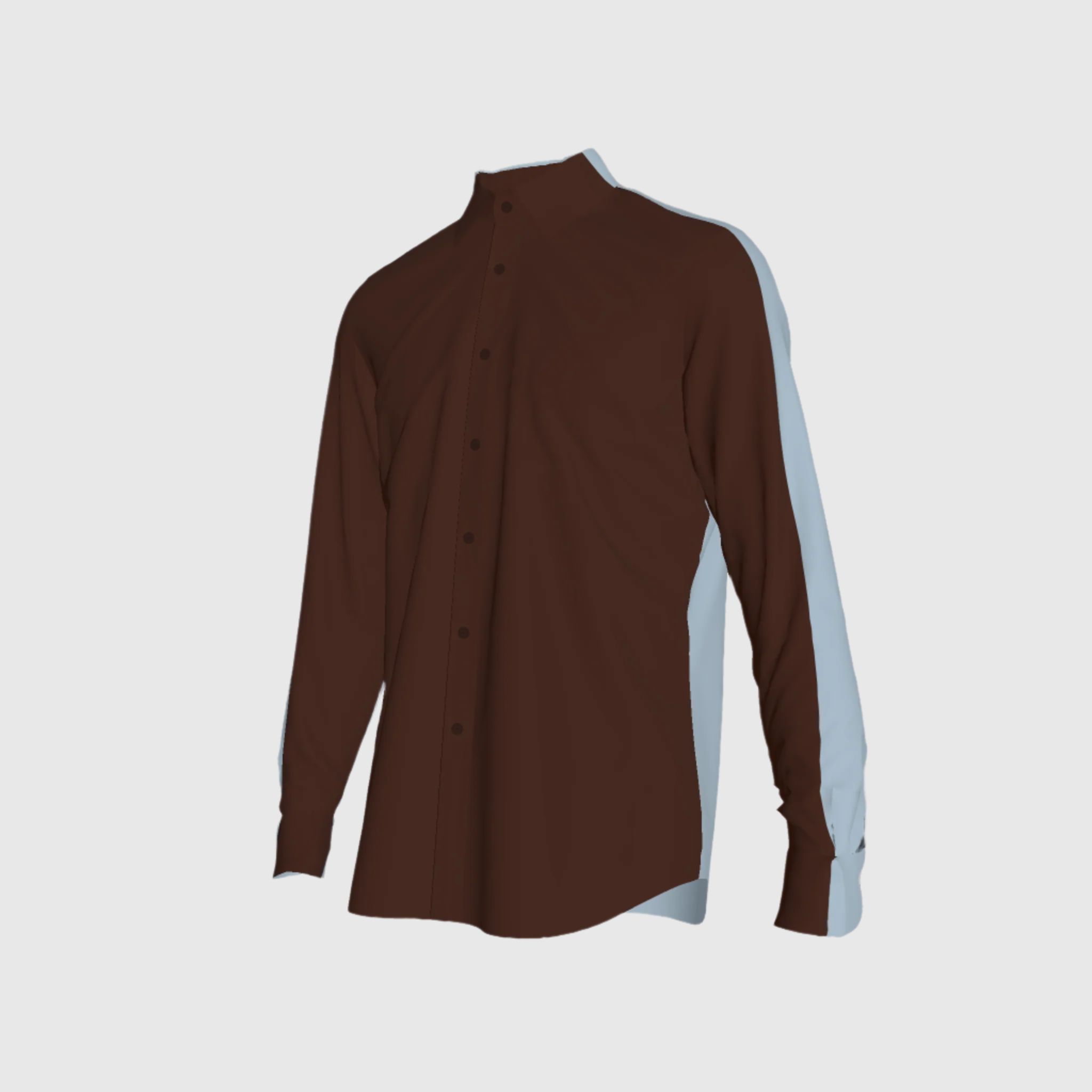 Chocolate half Sky in Pure Linen