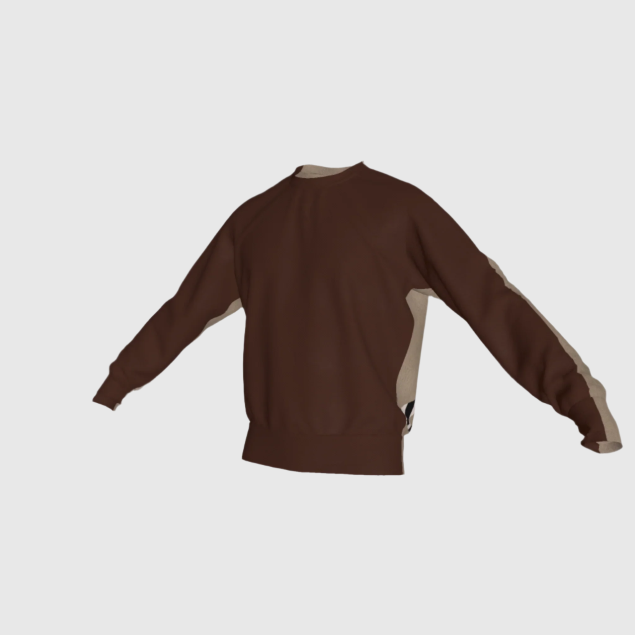 Zebra Cloud Sweater in French Terry (stretchy)