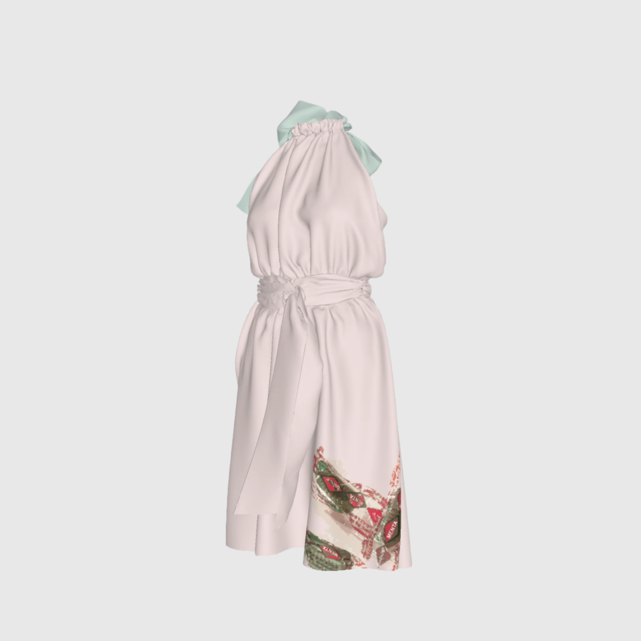 Menta Guardia Halter Dress