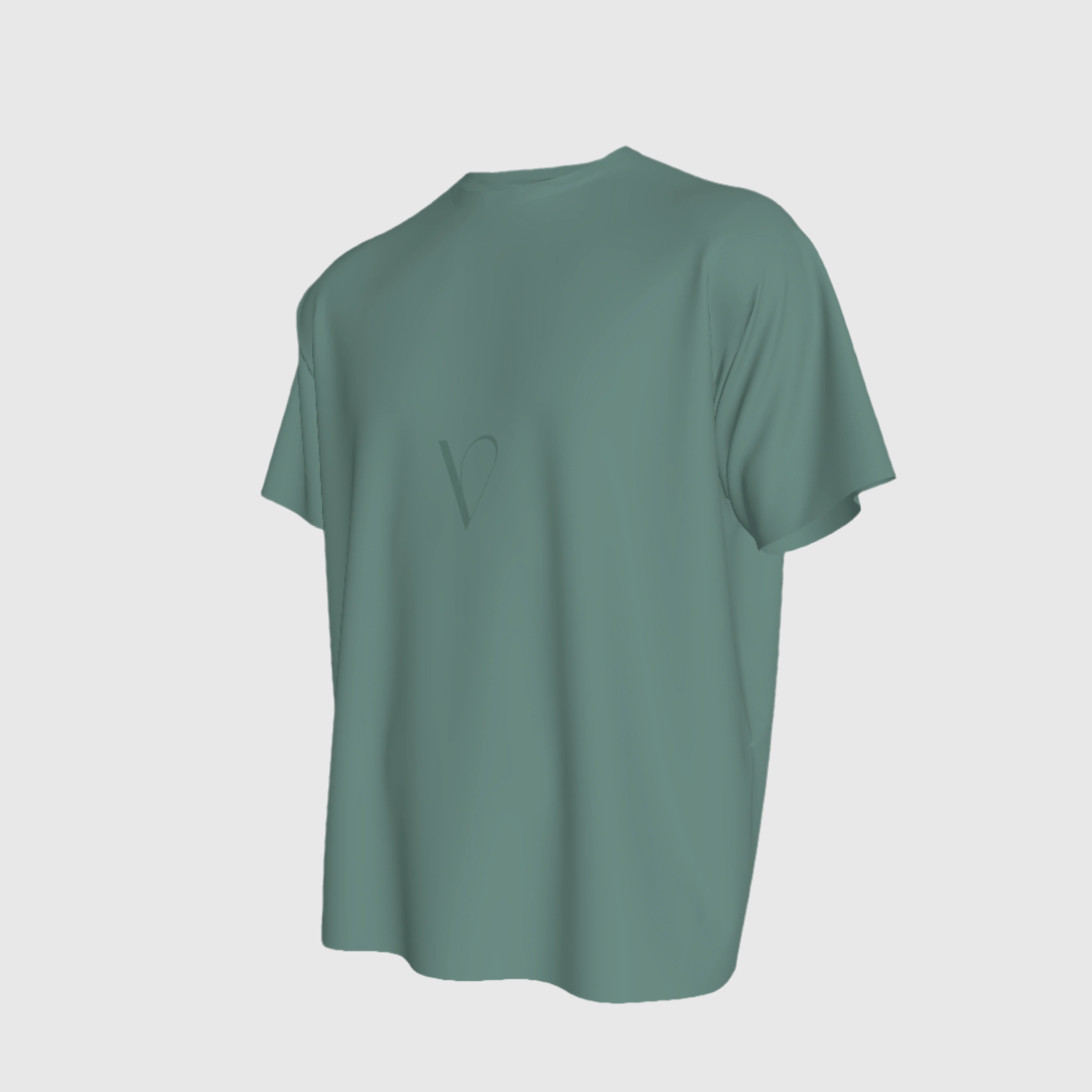 "The Wintry T-shirt" in Sage Green