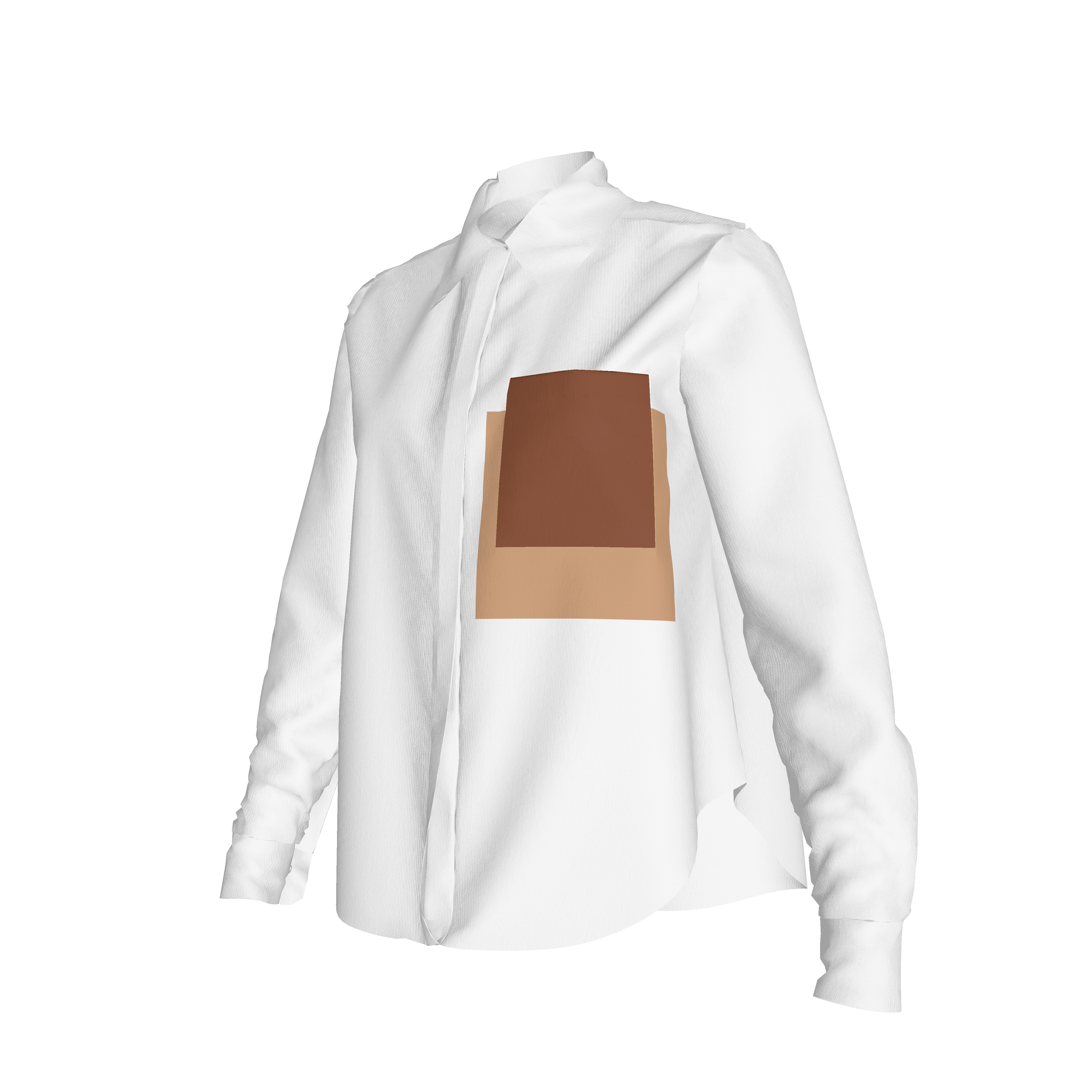 Women's tailored boyfriend fit Shirt 2024 - White  Caramel Brown Boyfriend Women Shirt in Light Weight Cotton.