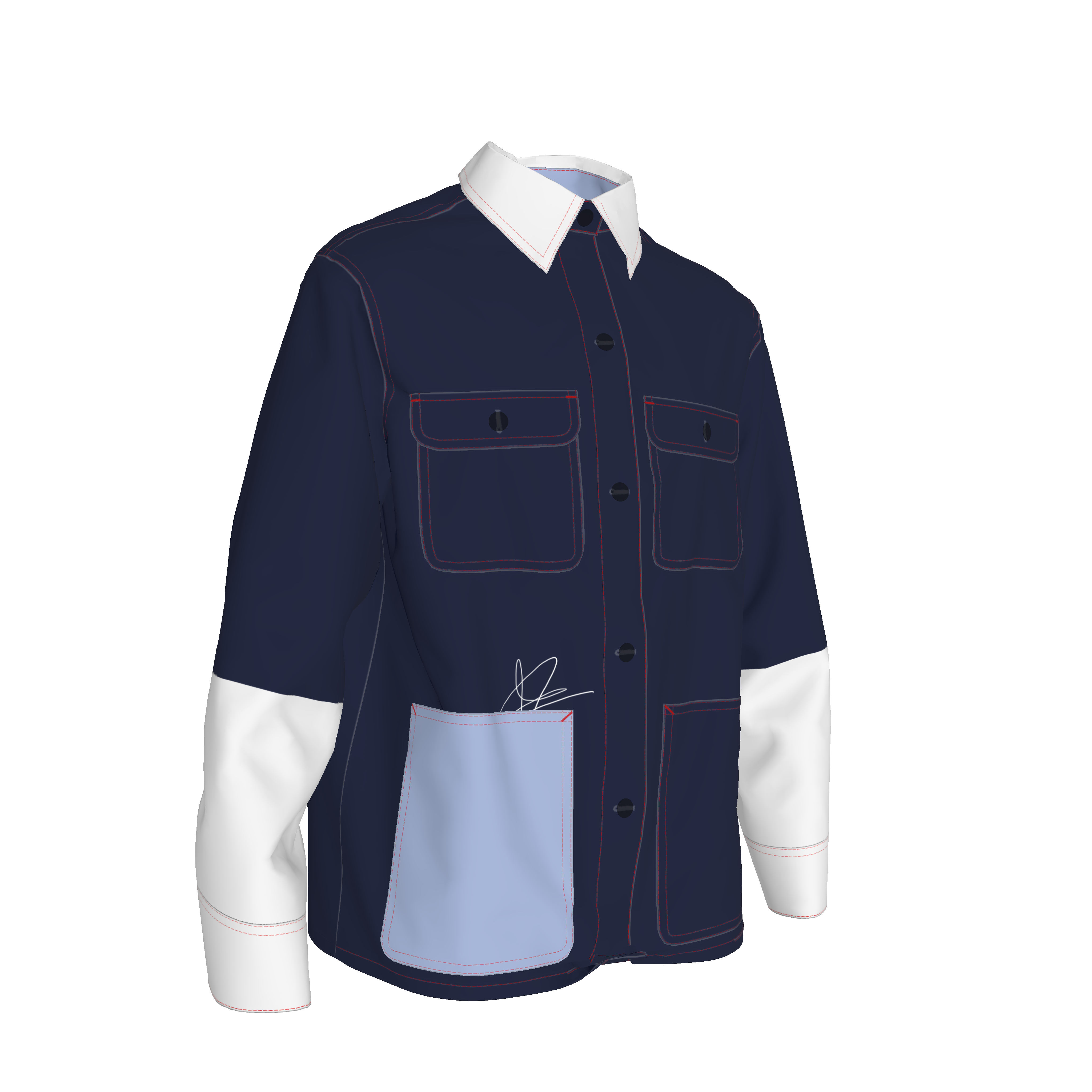 Chore Coat - Navy Midnight Nostalgia Jacket New in Heavy Stretch Cotton Canvas
