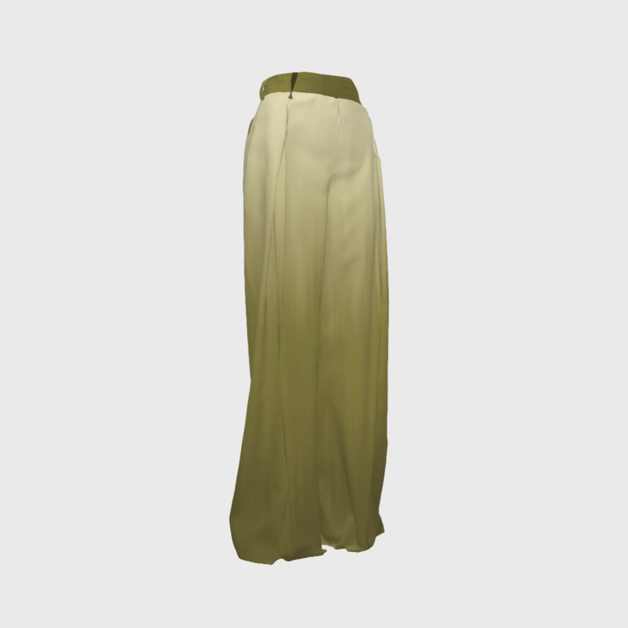 Long Verdemente Pleated Pant