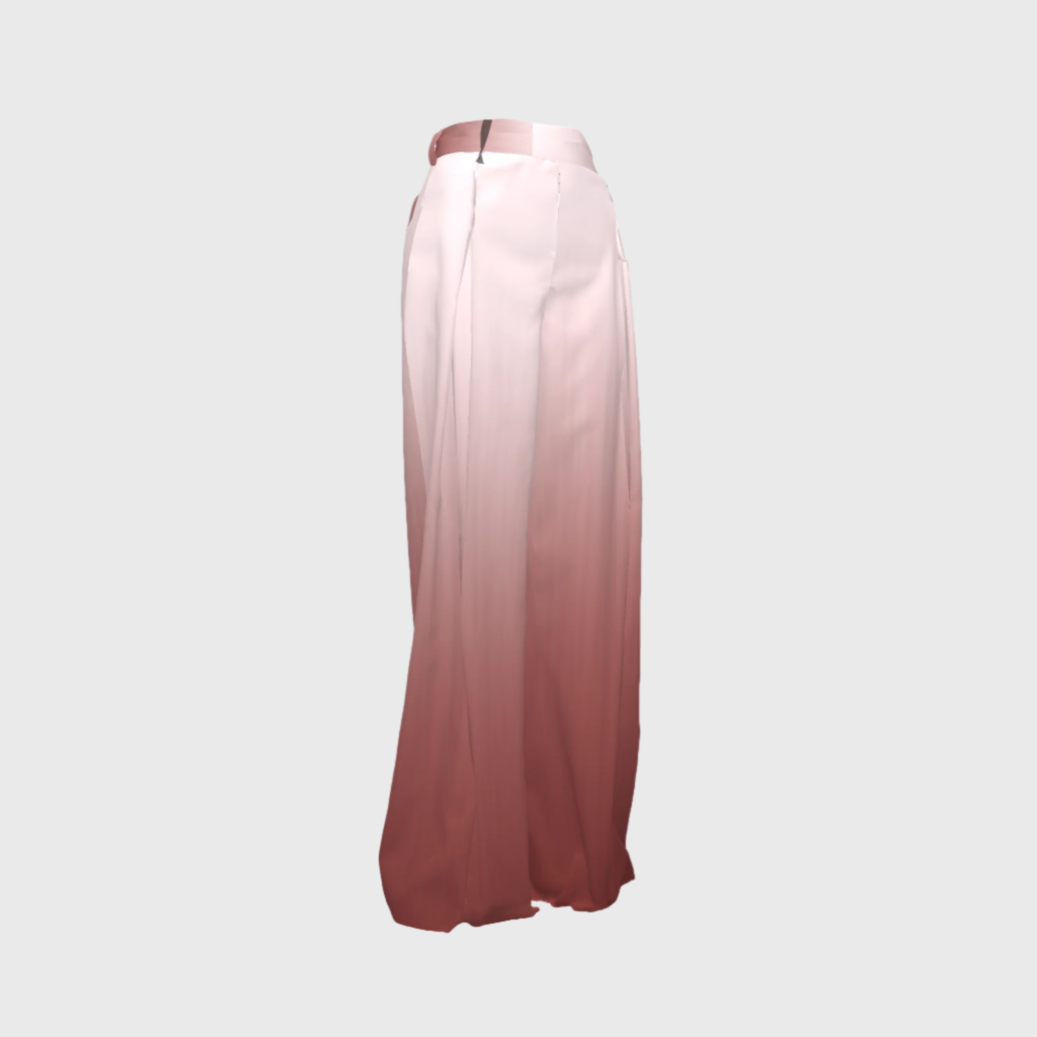 Long Degradado Pink Pleated Pant