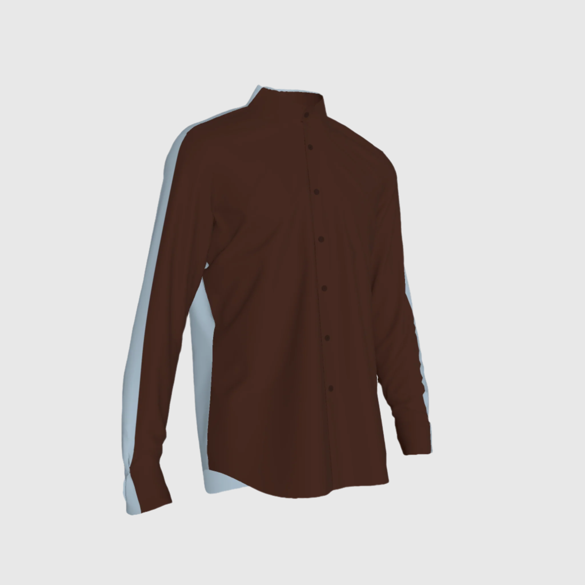 Chocolate half Sky in Pure Linen