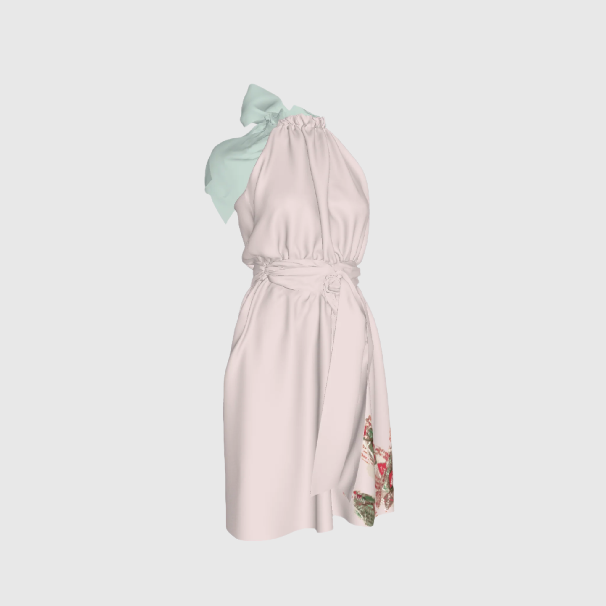 Menta Guardia Halter Dress