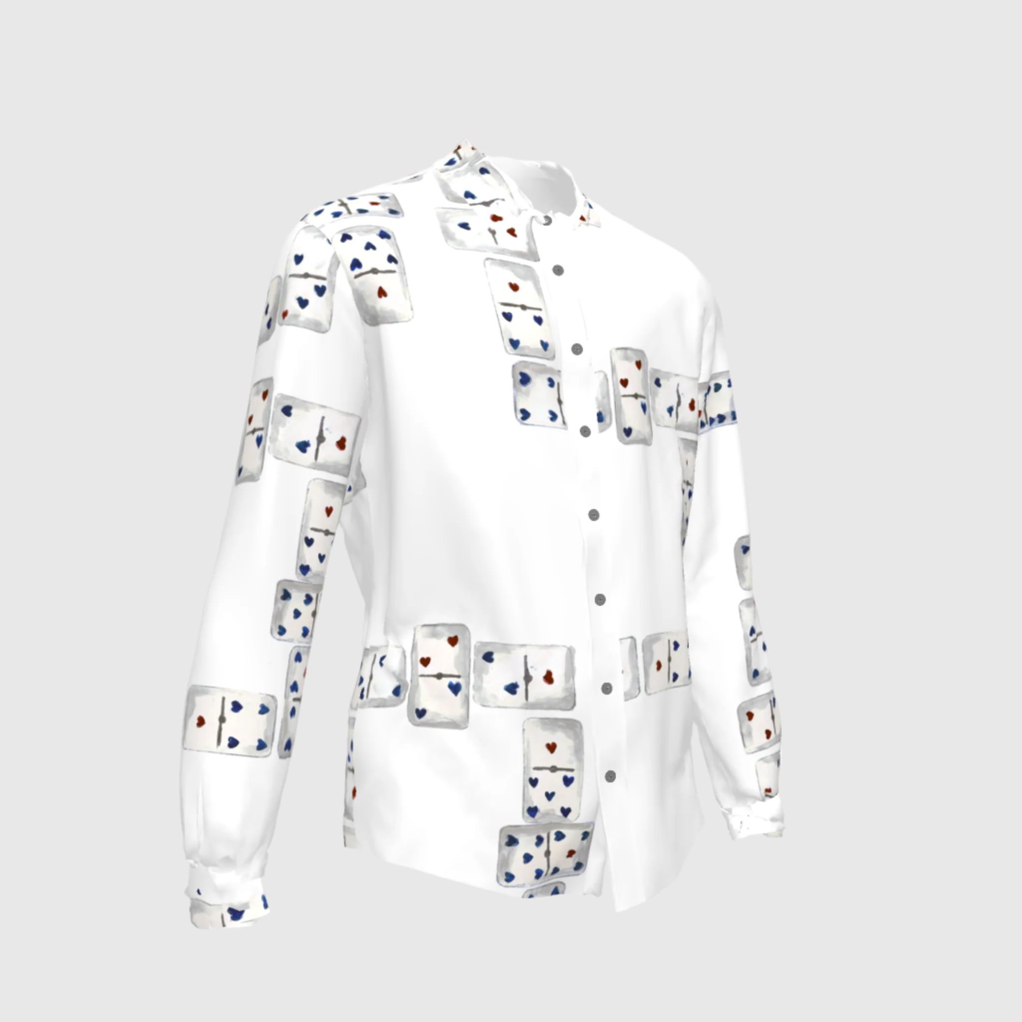 Domino Game Button Down Shirt