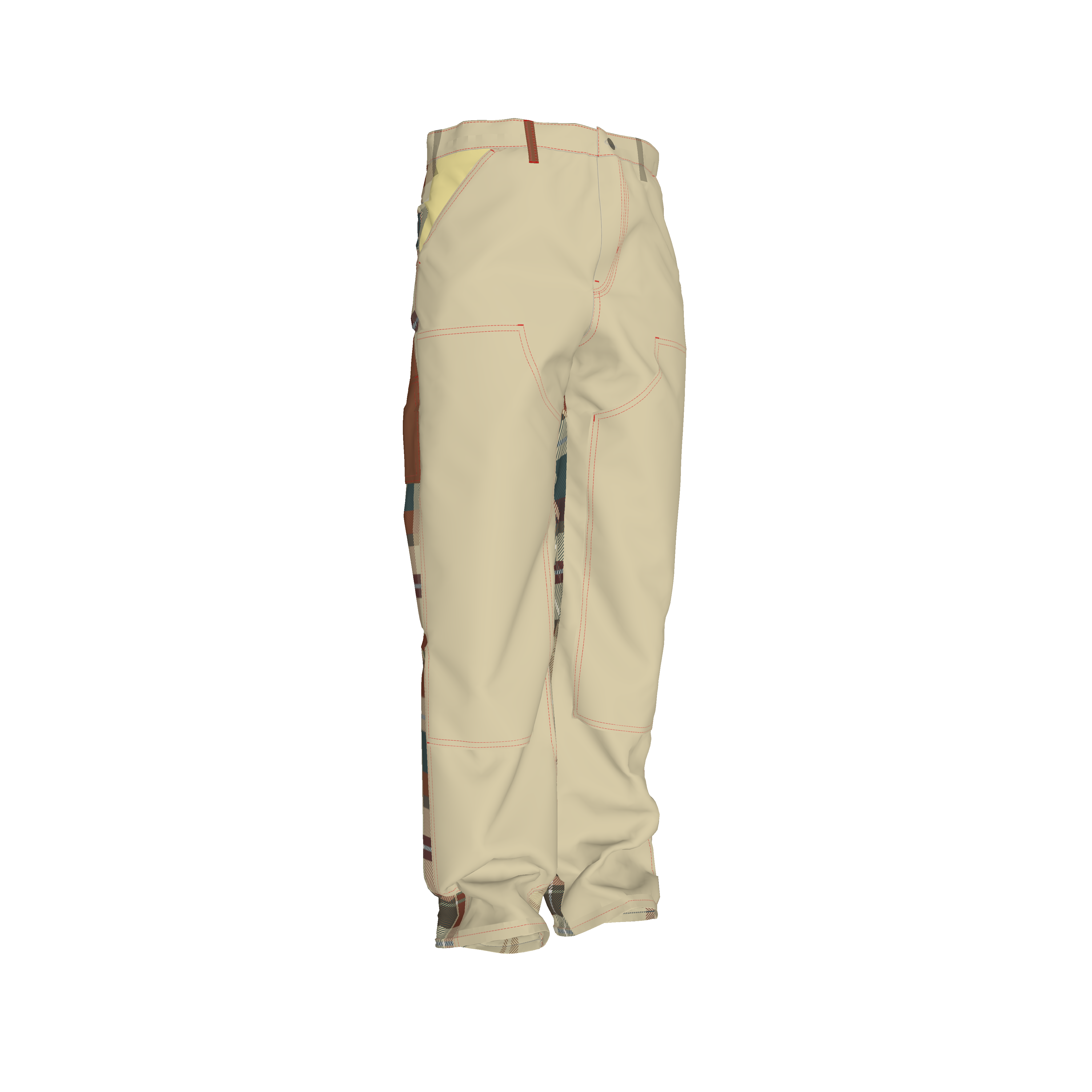 Jibaro Urbano Men's Carpenter Pant - Jibaro Urbano Flannel Pant in Organic Cotton Canvas Mid-Weight