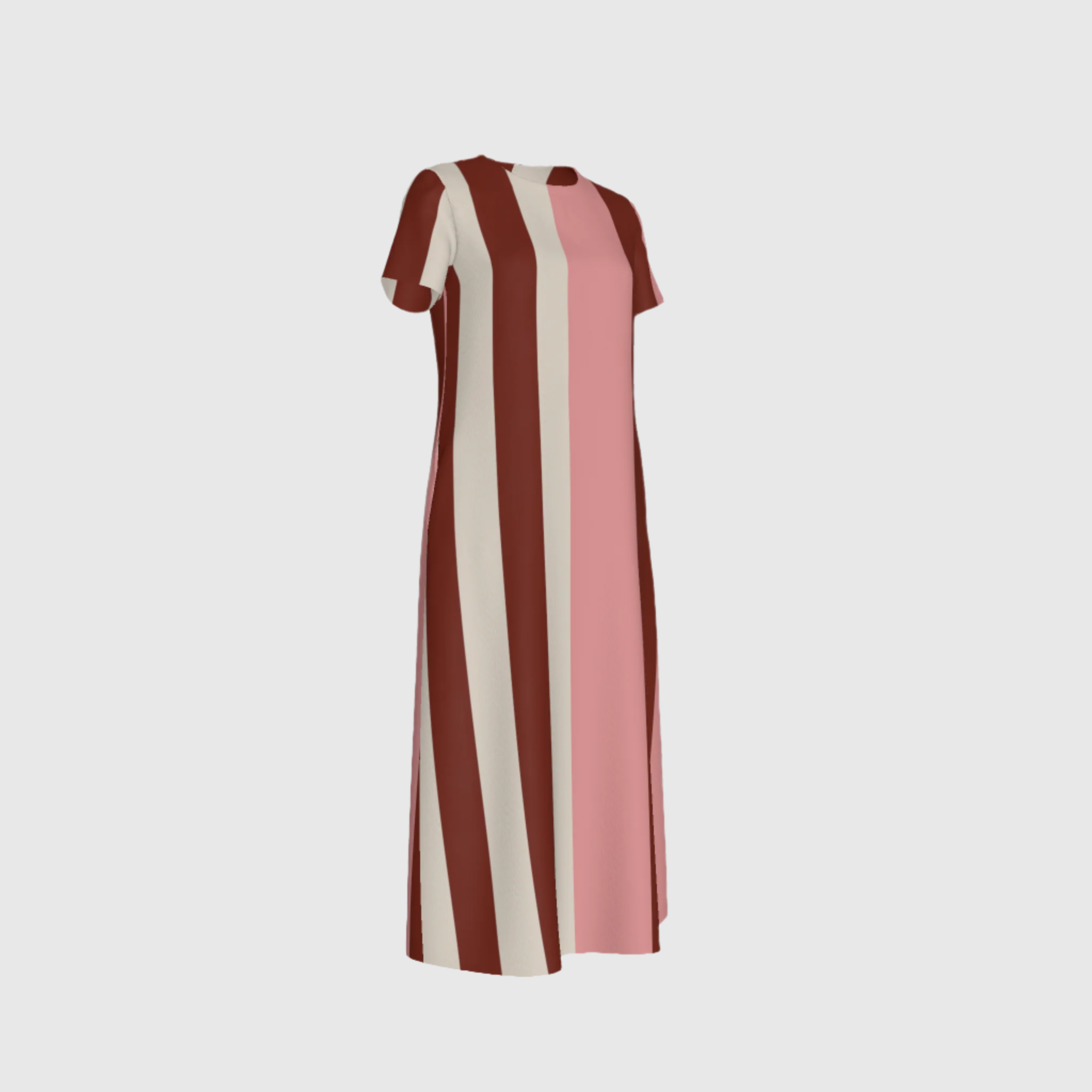 Funky Stripes A Line Dress