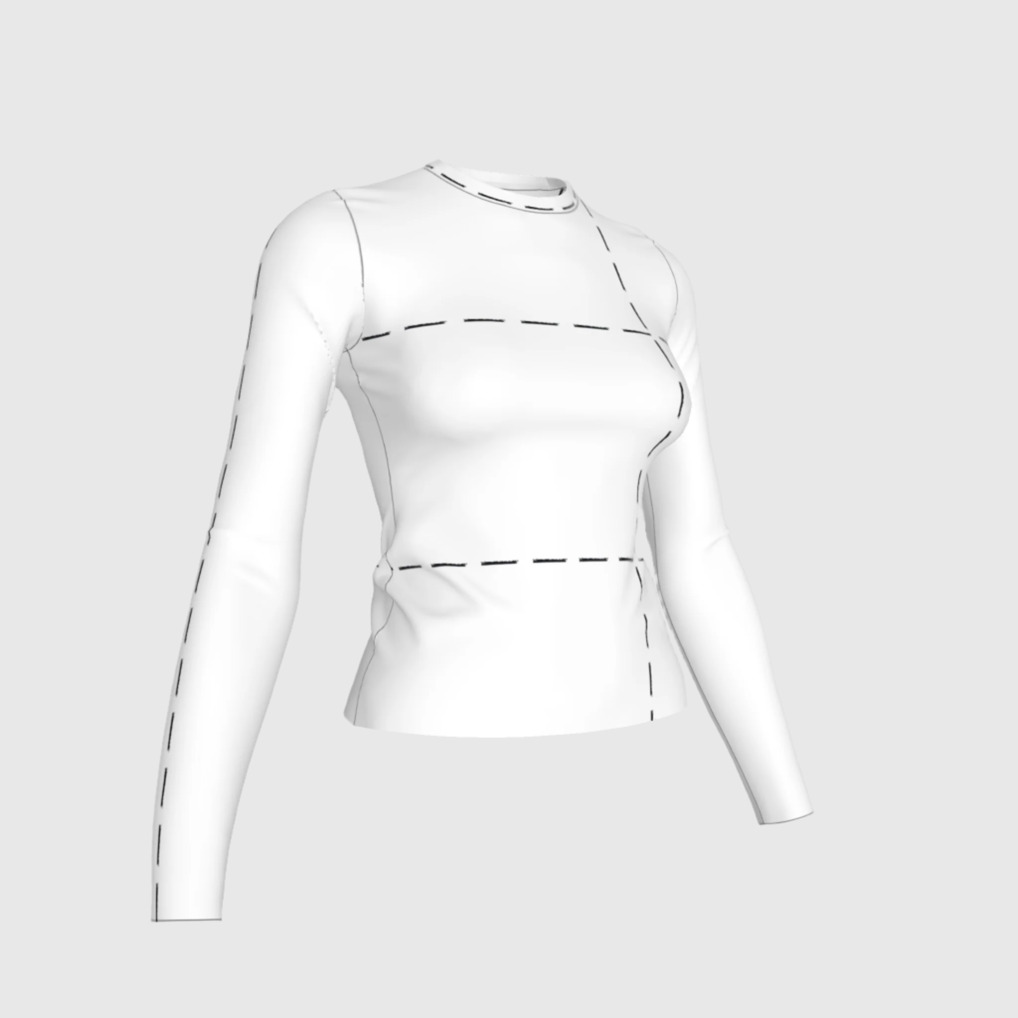 Lapaix Essentials Stitch Top in White