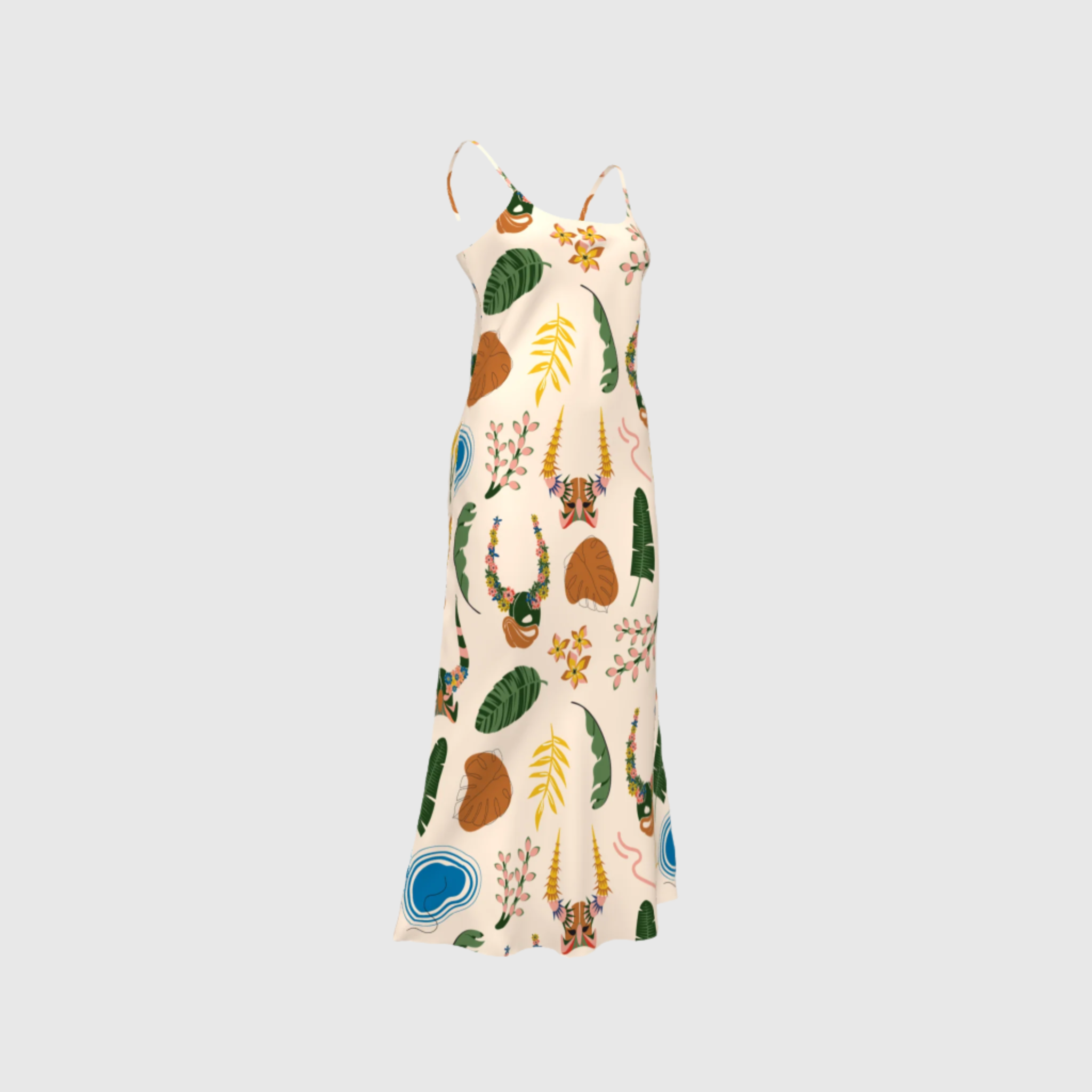 Olivia Slip dress | Carnaval print