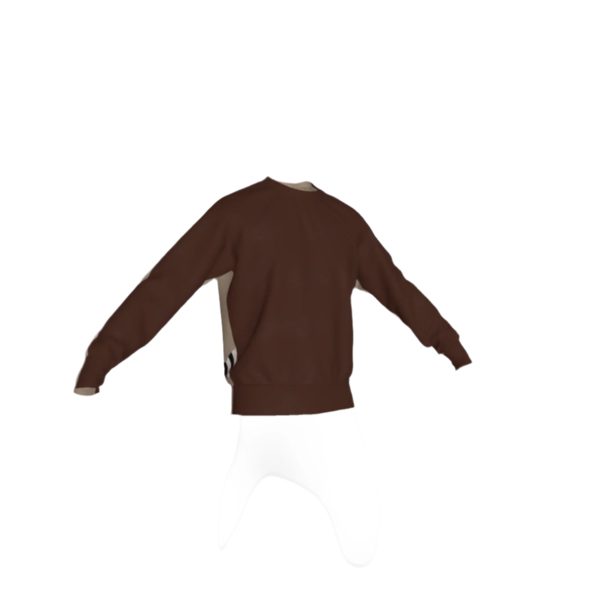 Zebra Cloud Sweater in French Terry (stretchy)