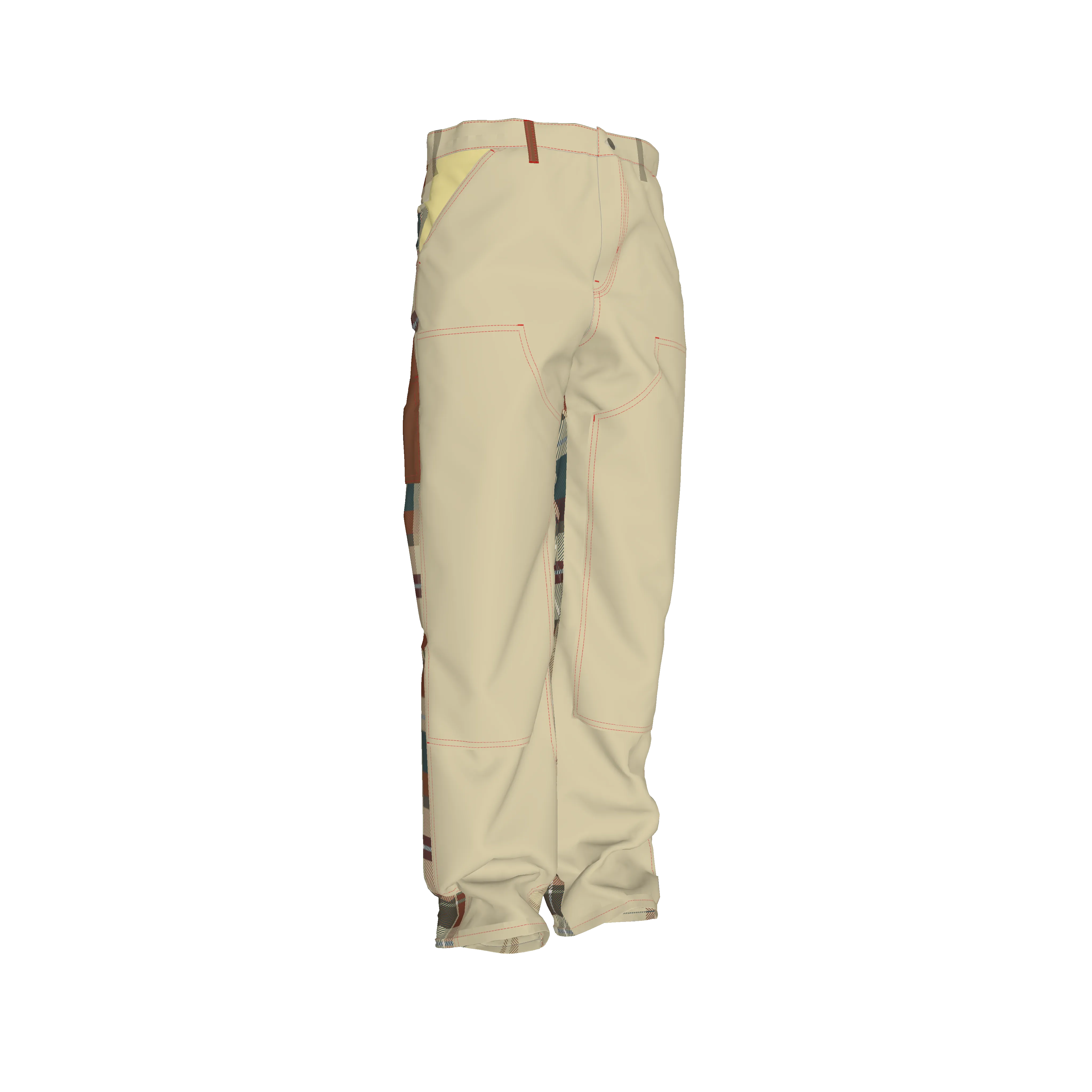 Jibaro Urbano Men's Carpenter Pant - Jibaro Urbano Flannel Pant in Organic Cotton Canvas Mid-Weight