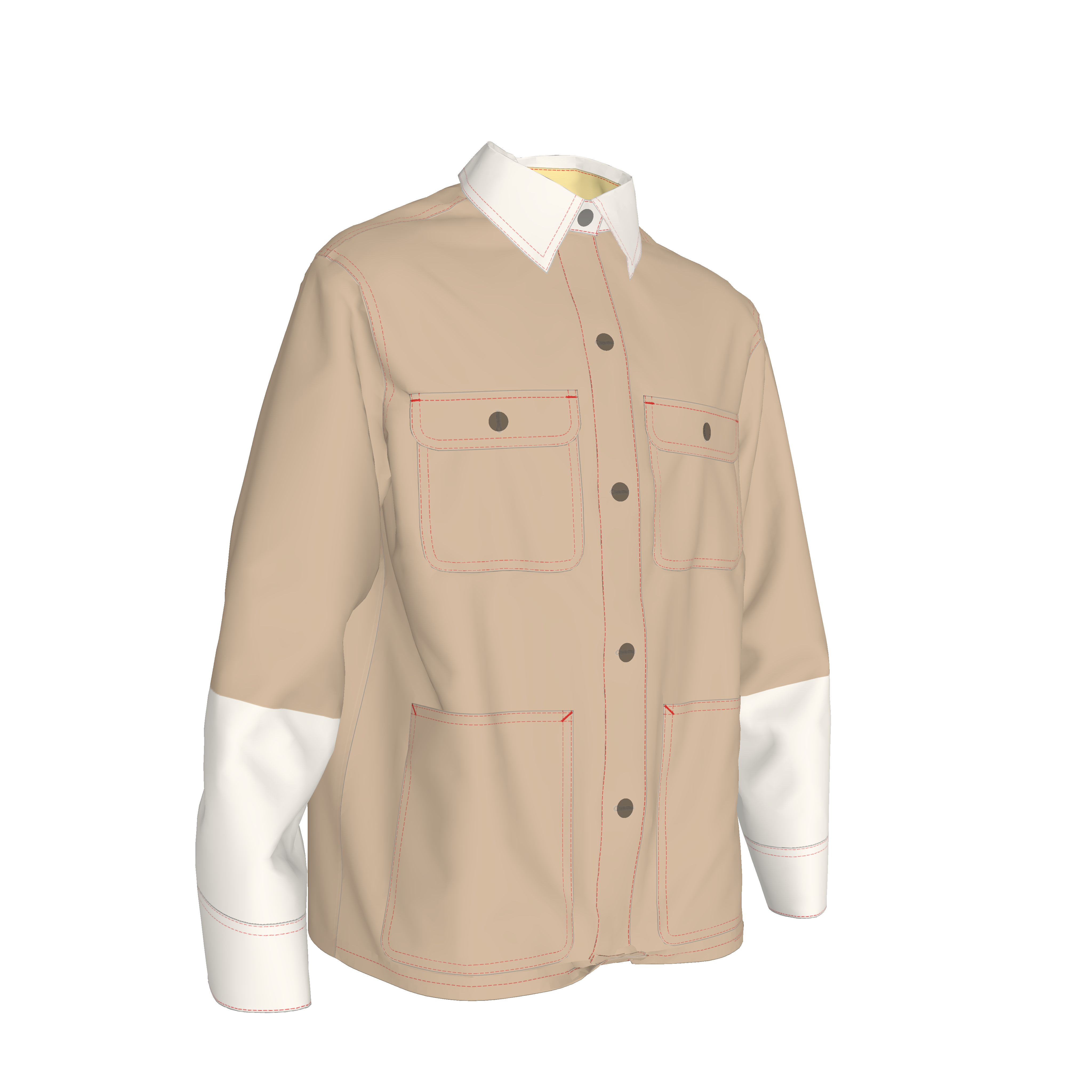 Chore Coat - Golden Mocha, Duo Light Jacket in Heavy Stretch Cotton Canvas