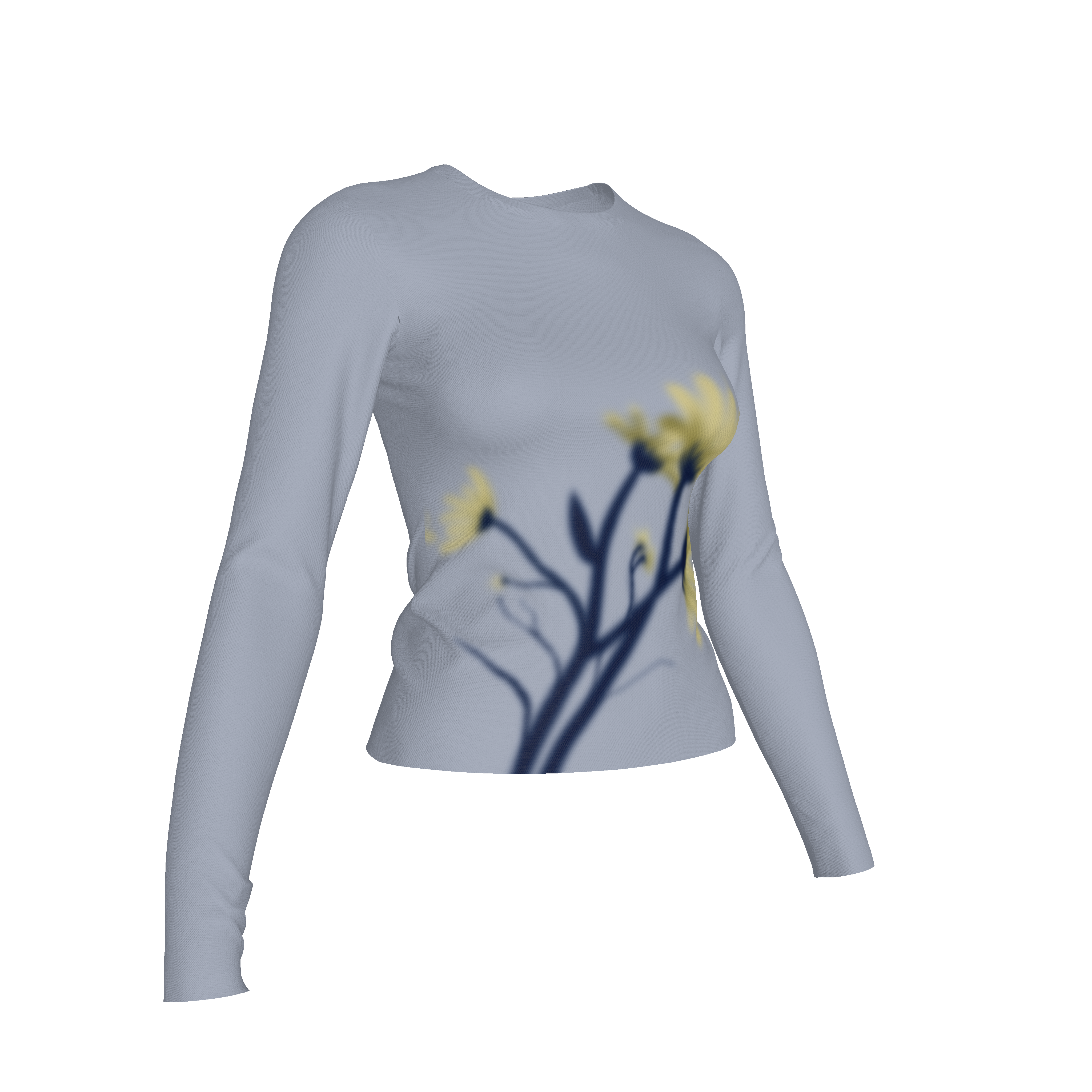 Motion Blur Flowers Long Sleeve