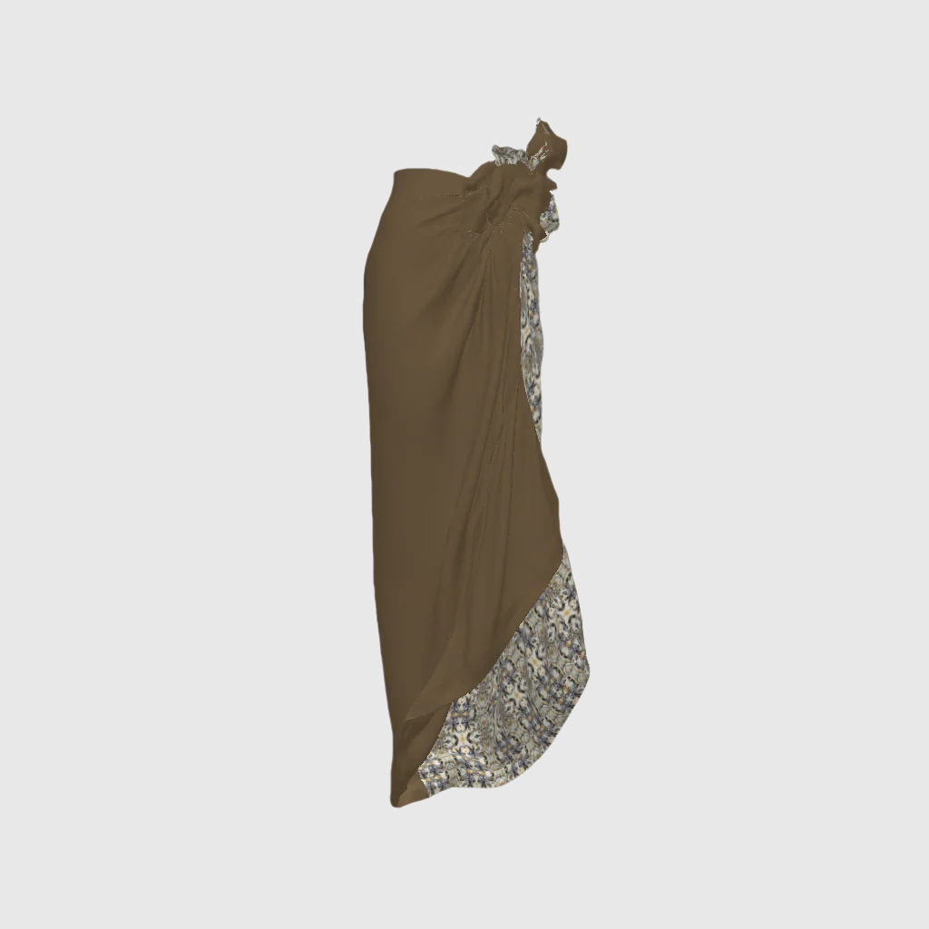 Sarong Maxi Colonial In Las Damas Print