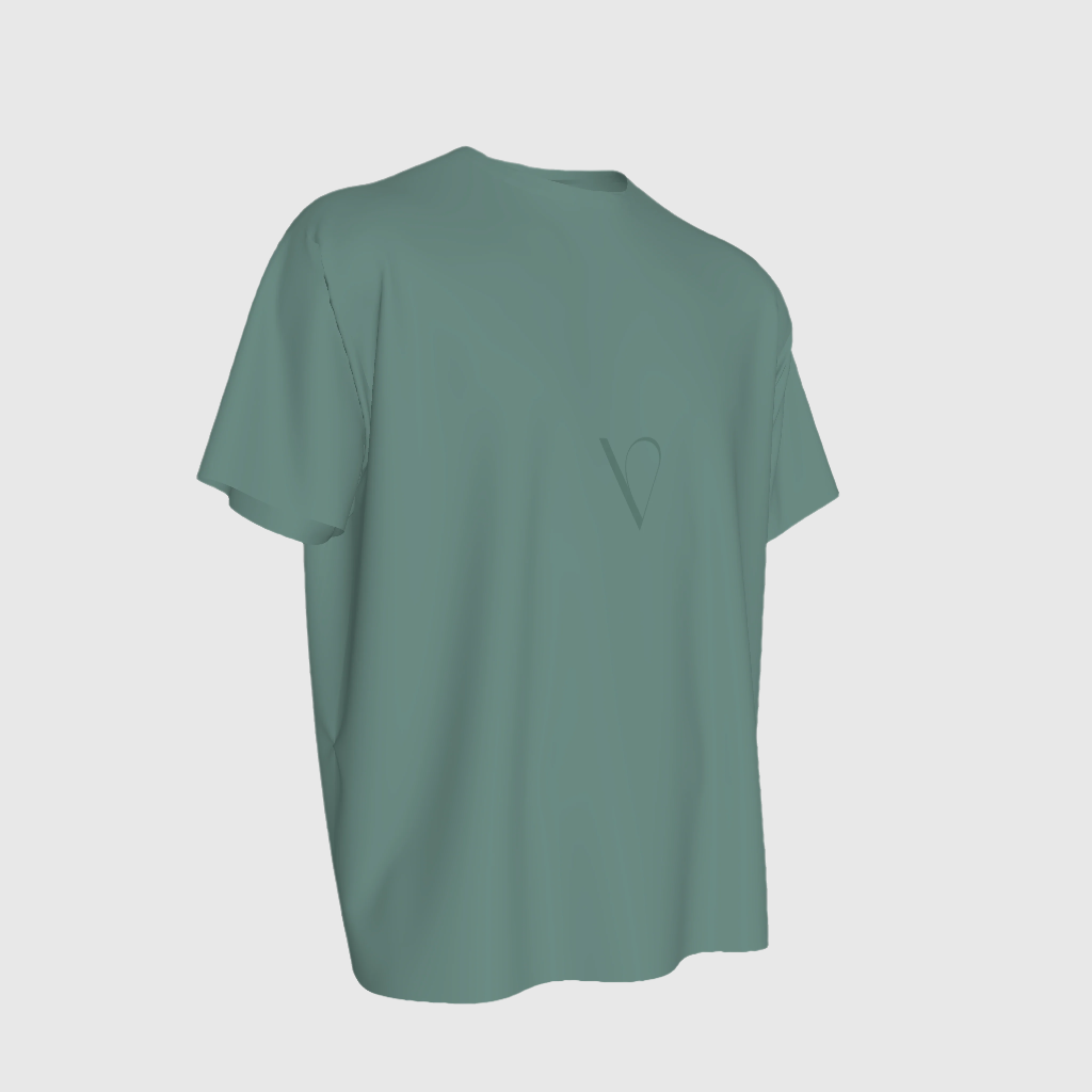 "The Wintry T-shirt" in Sage Green