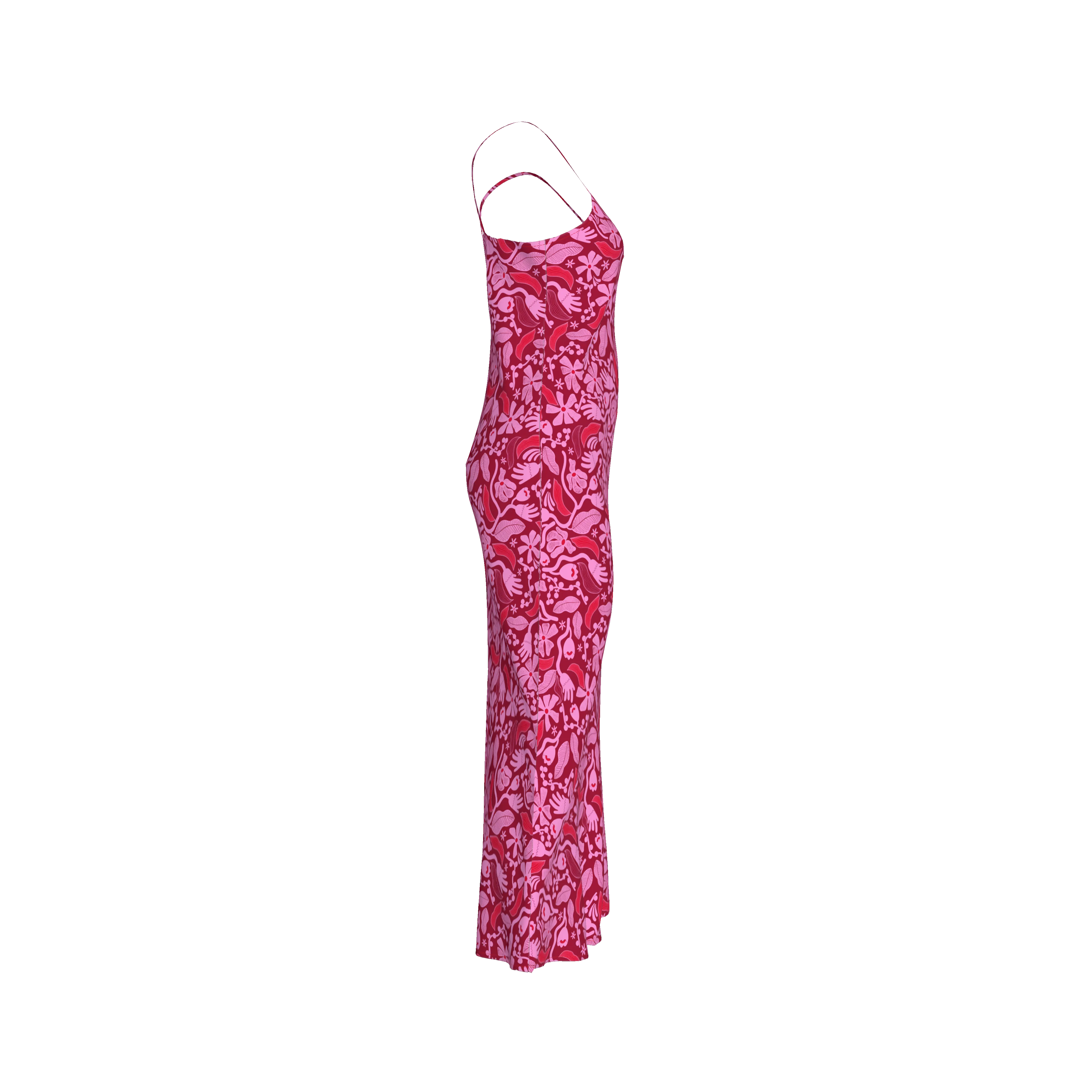Slip Dress - Flower Magenta dress